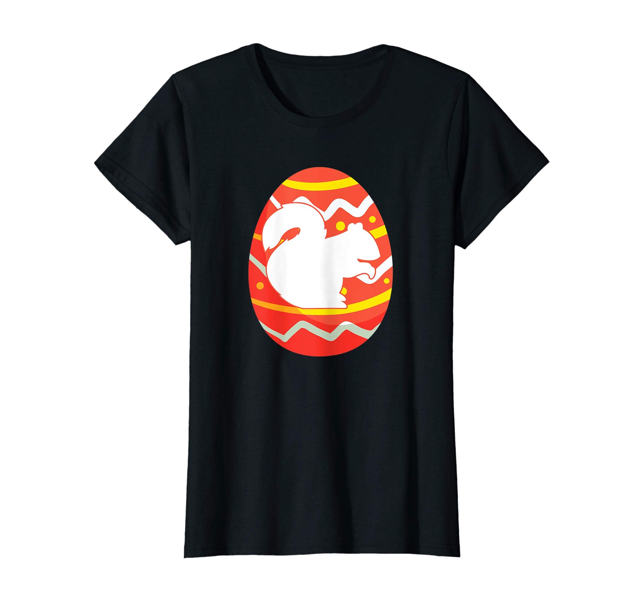 Squirrel Happy Easter Egg Bunny T-Shirt for Kids Boys Girls