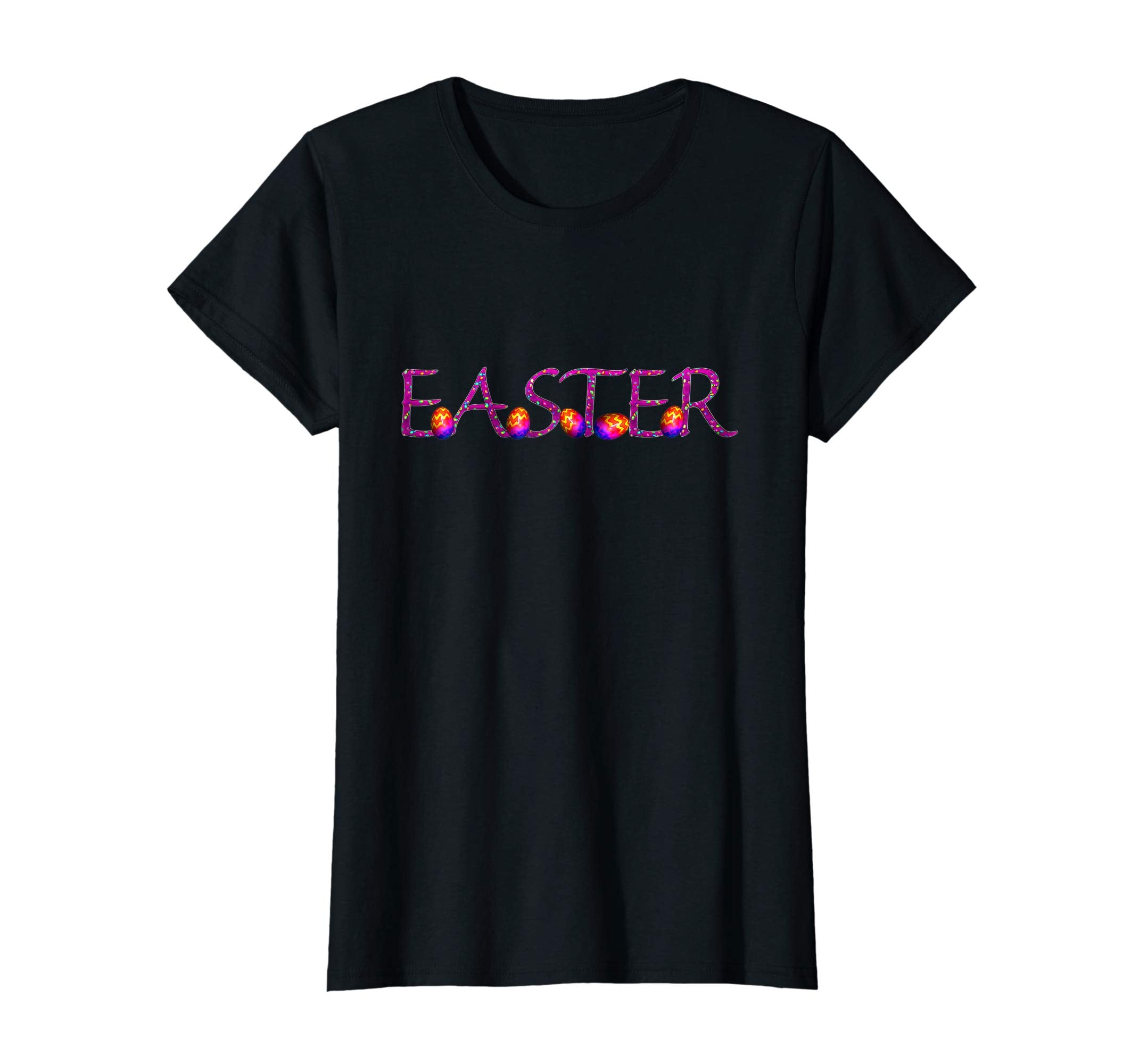 Happy Easter Holiday Shirt Decorative Calligraphy Easter Tee