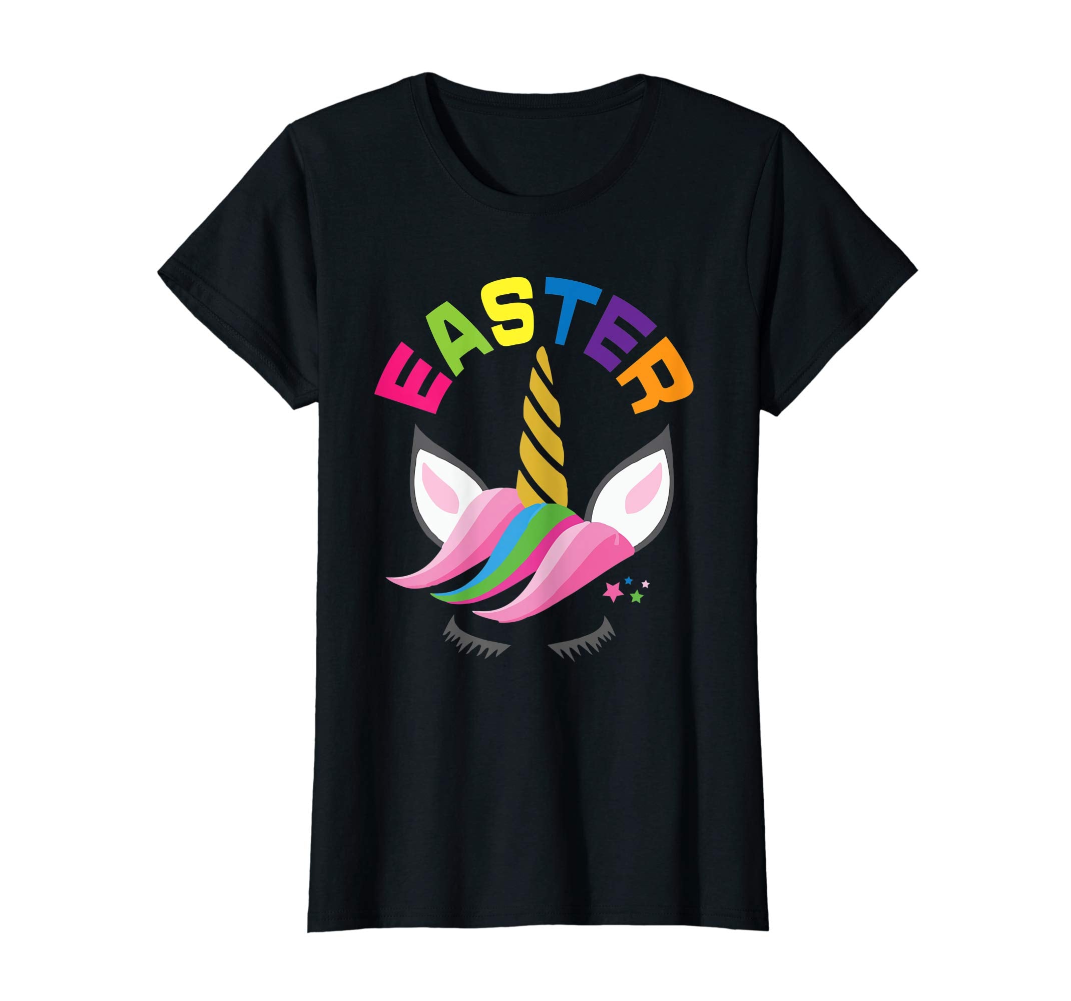 Rainbow Unicorn Easter Shirt Custom Name Gift for girls