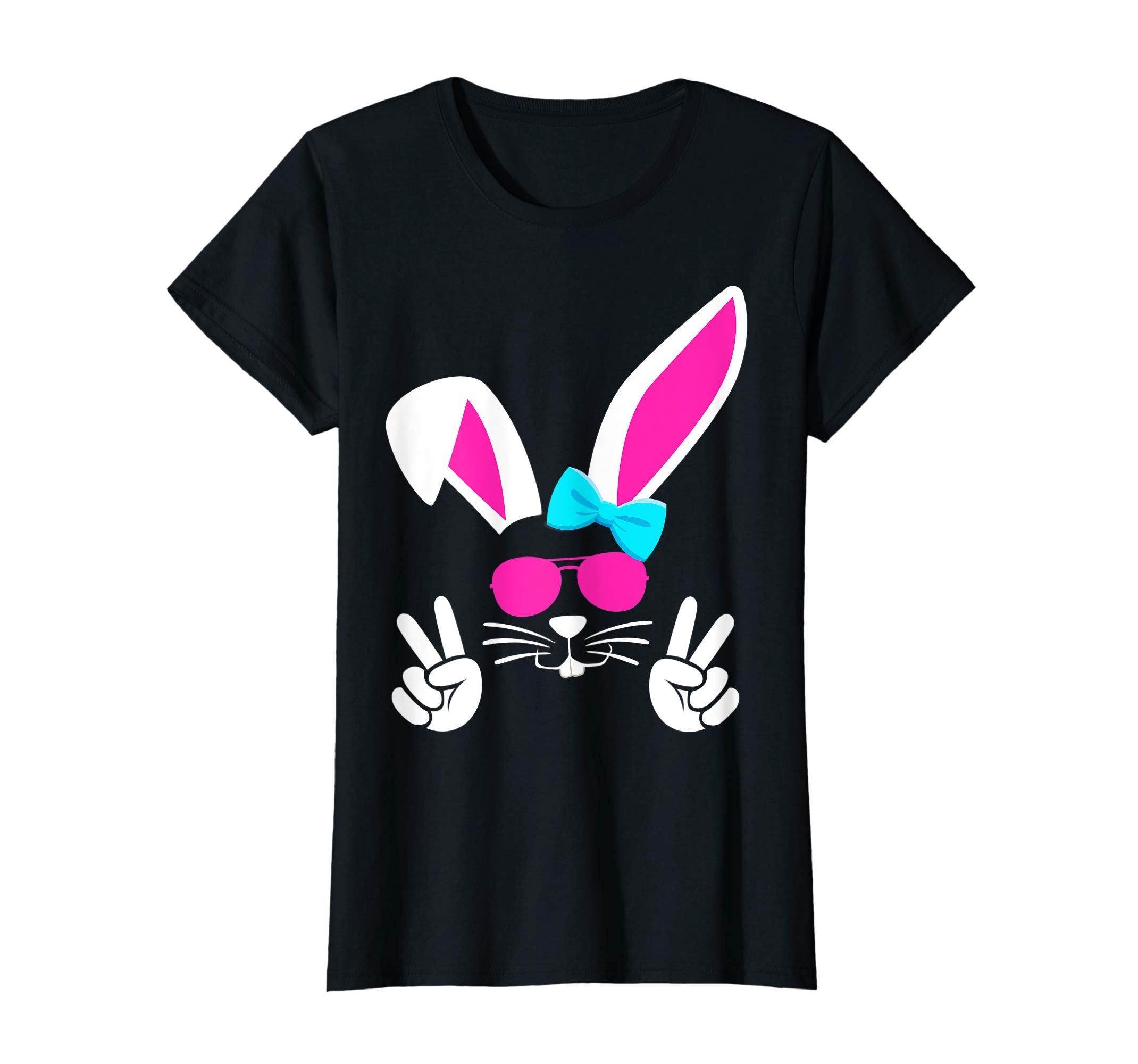 Cute Easter Bunny Shirt Hunting Eggs Gold Bling Tee