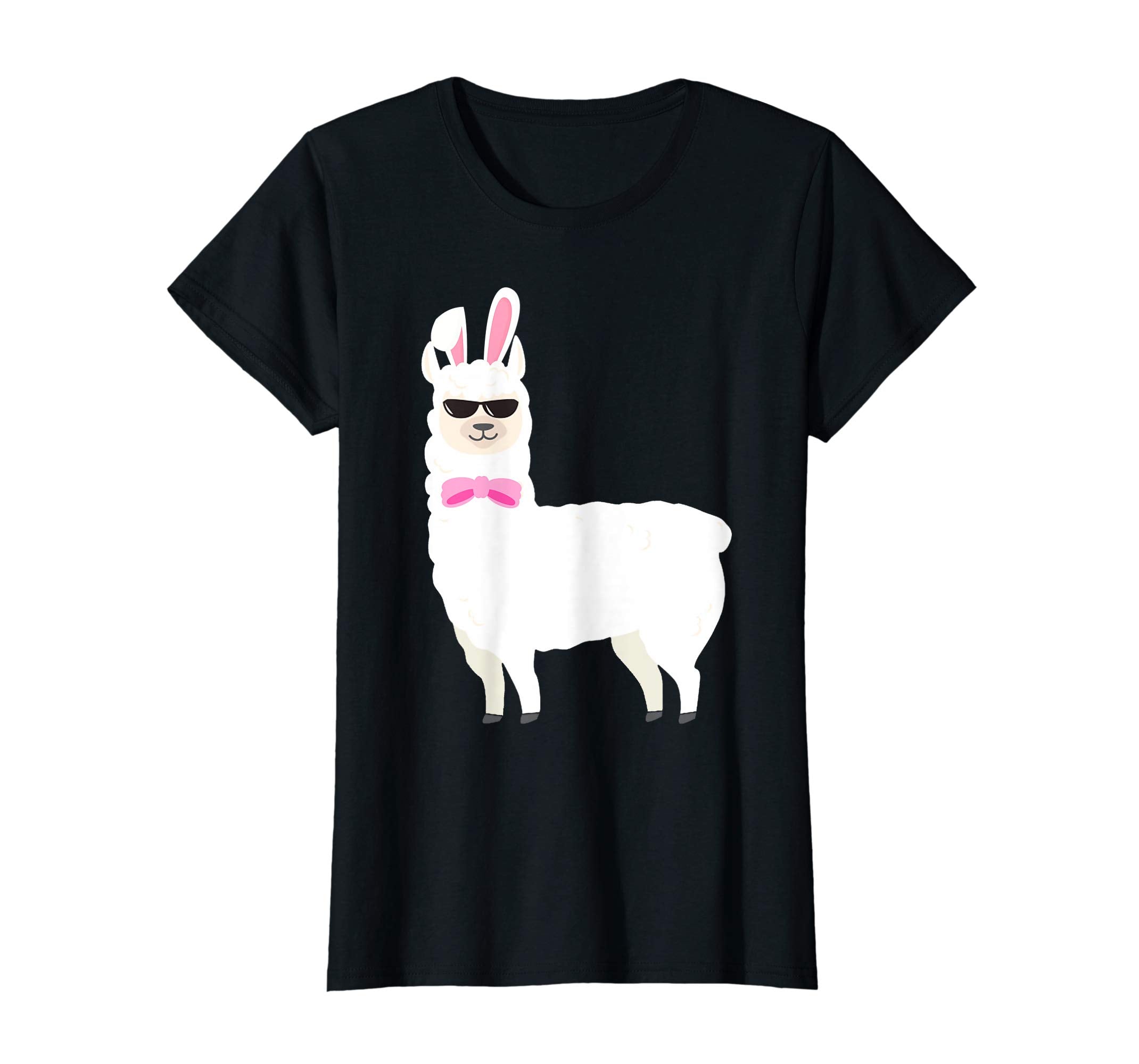 Funny Llama Easter Shirt Alpaca Bunny Ear Tee