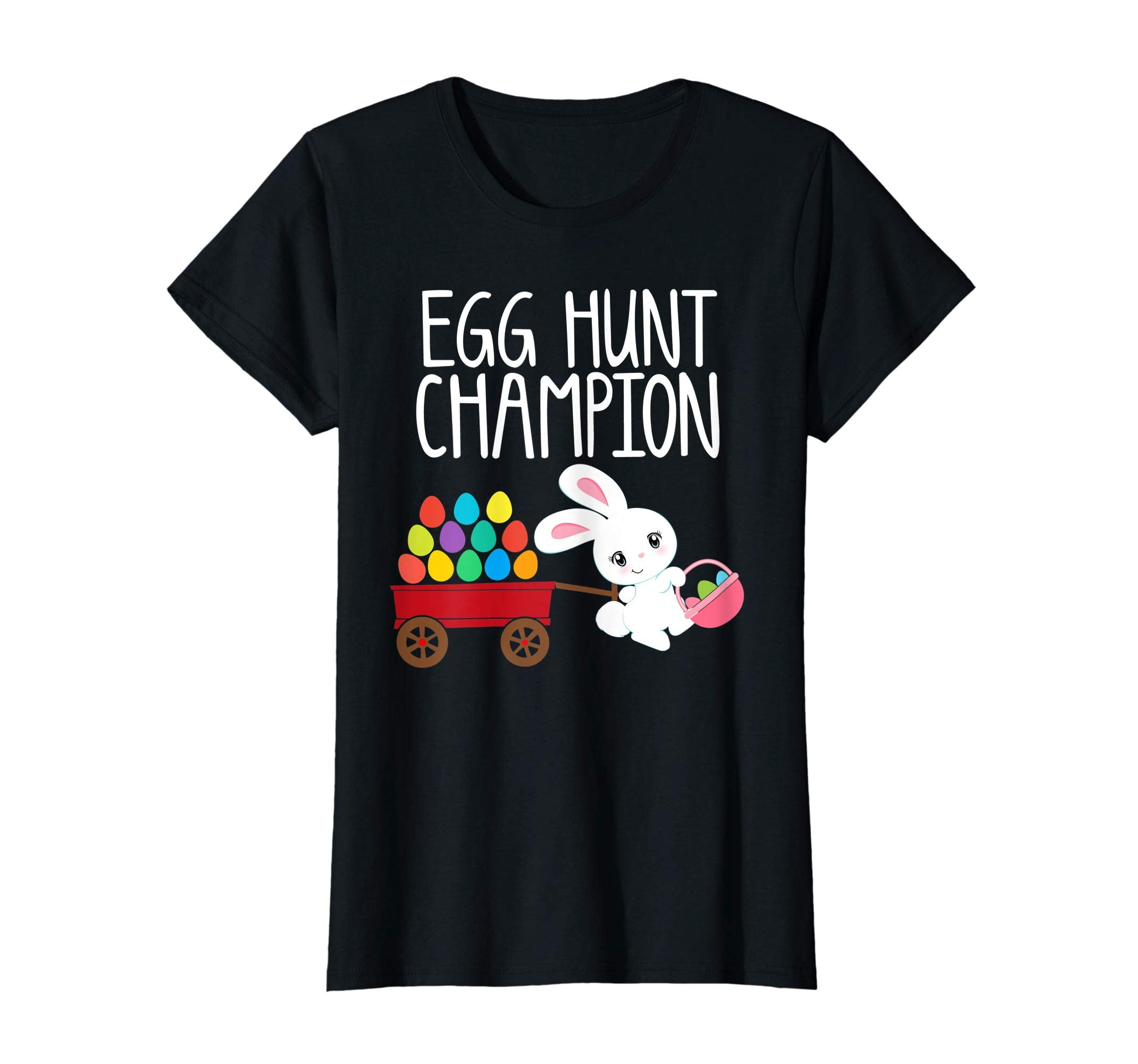 Easter Bunny T-Shirt Girls Kids Toddlers EGG HUNT CHAMPION