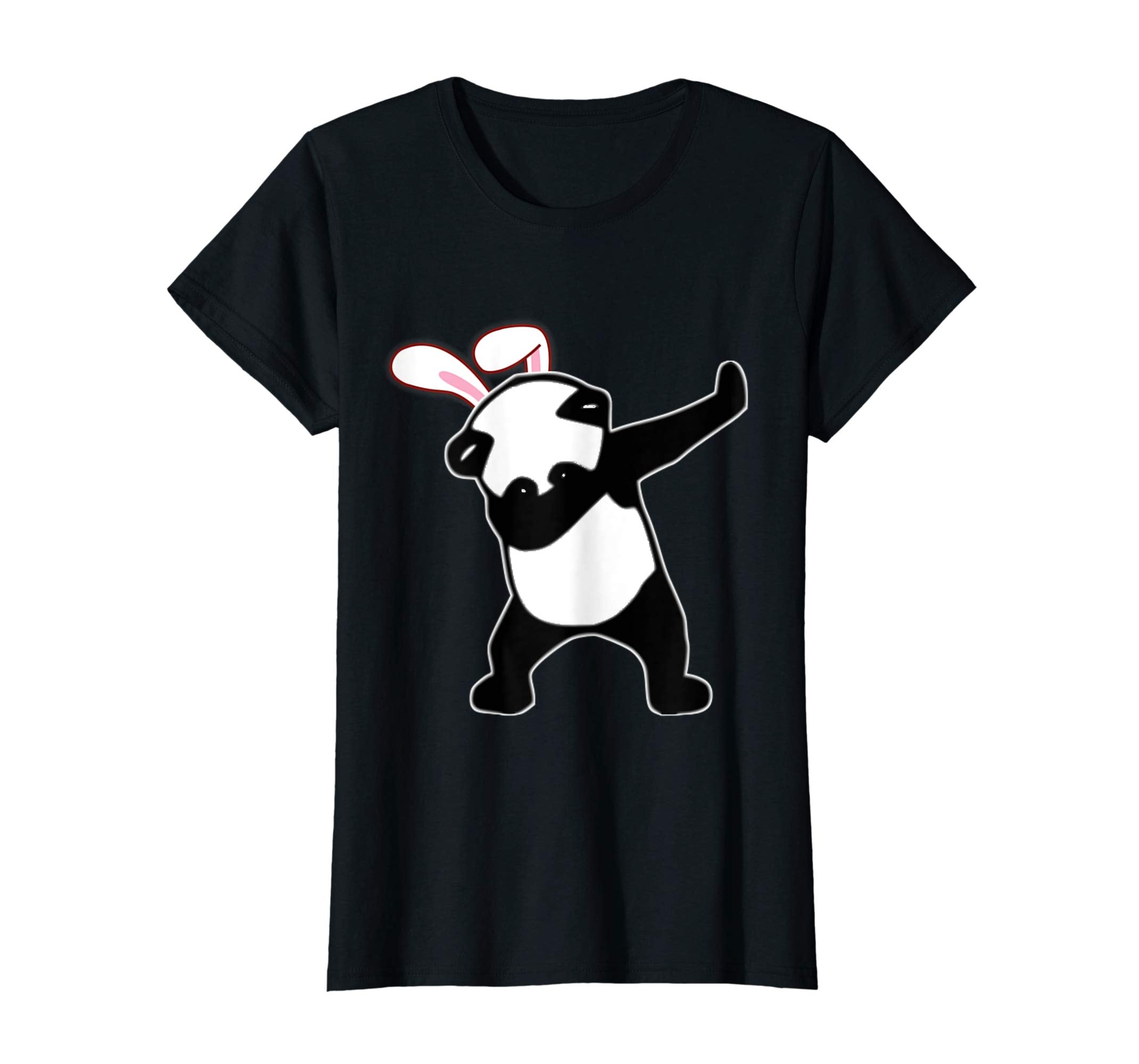 Easter Bunny Dabbing Panda Bear Tshirt Rabbit Ears Gift