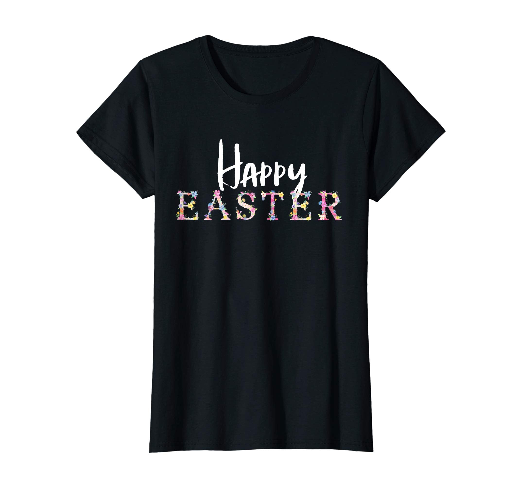 Happy Easter Celebration Flower T-Shirt Floral Party Tee
