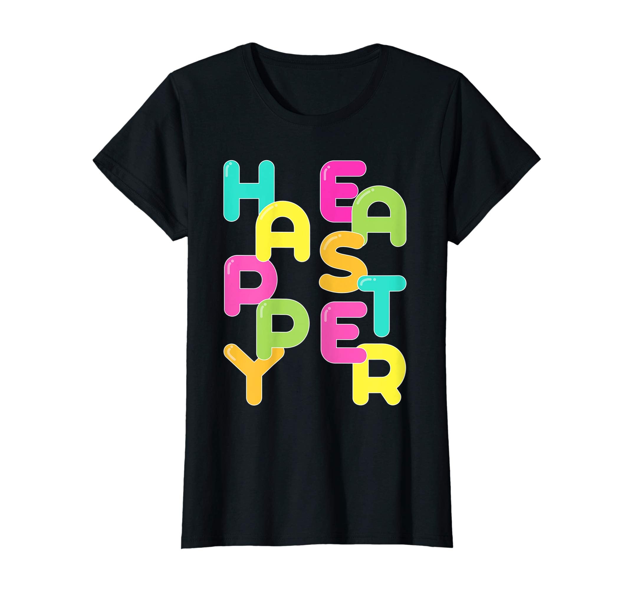 Happy Easter Shirt Colorful Letters Easter Gift