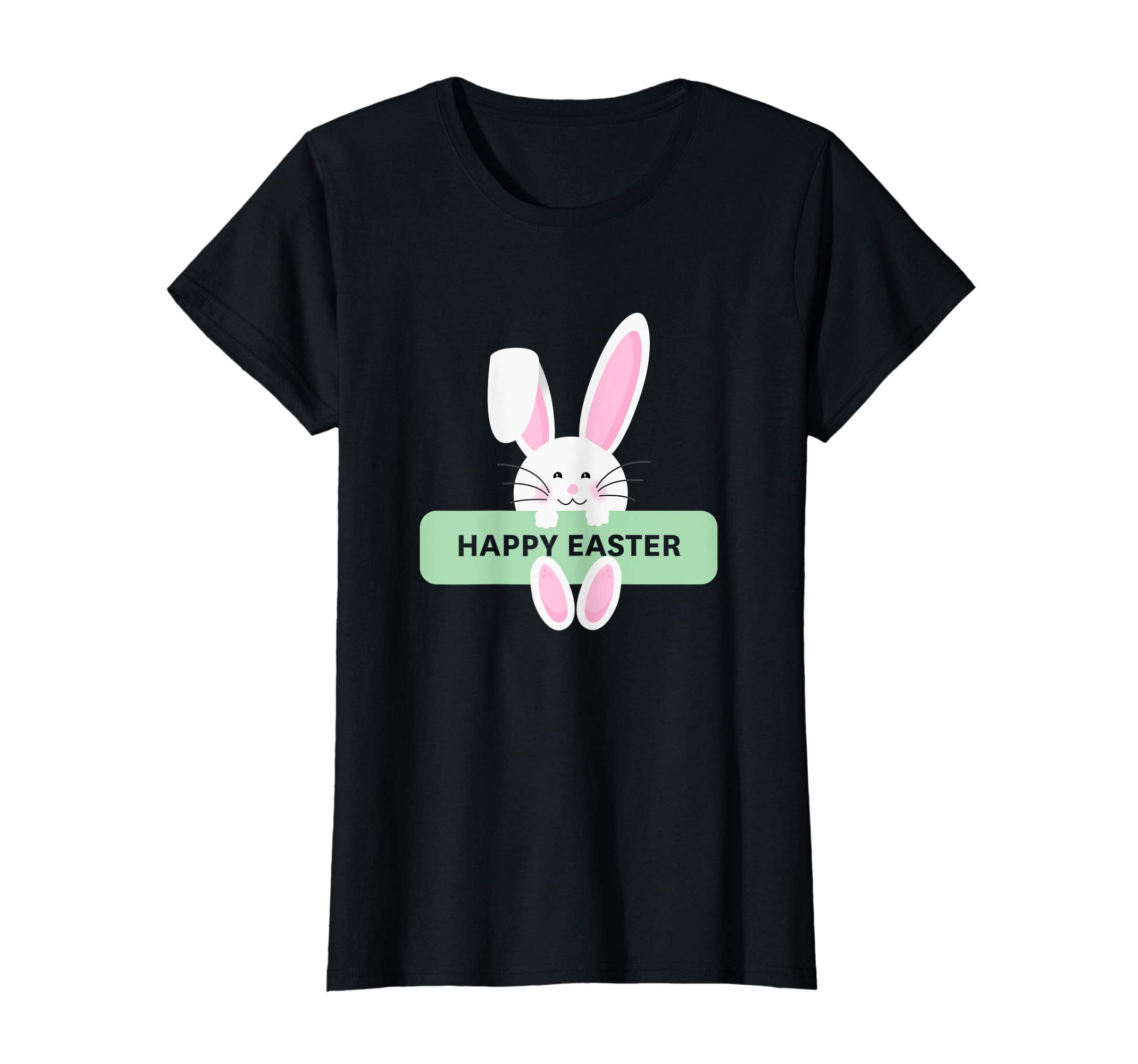Happy Easter 2019 Cute Bunny With Happy Easter Sign