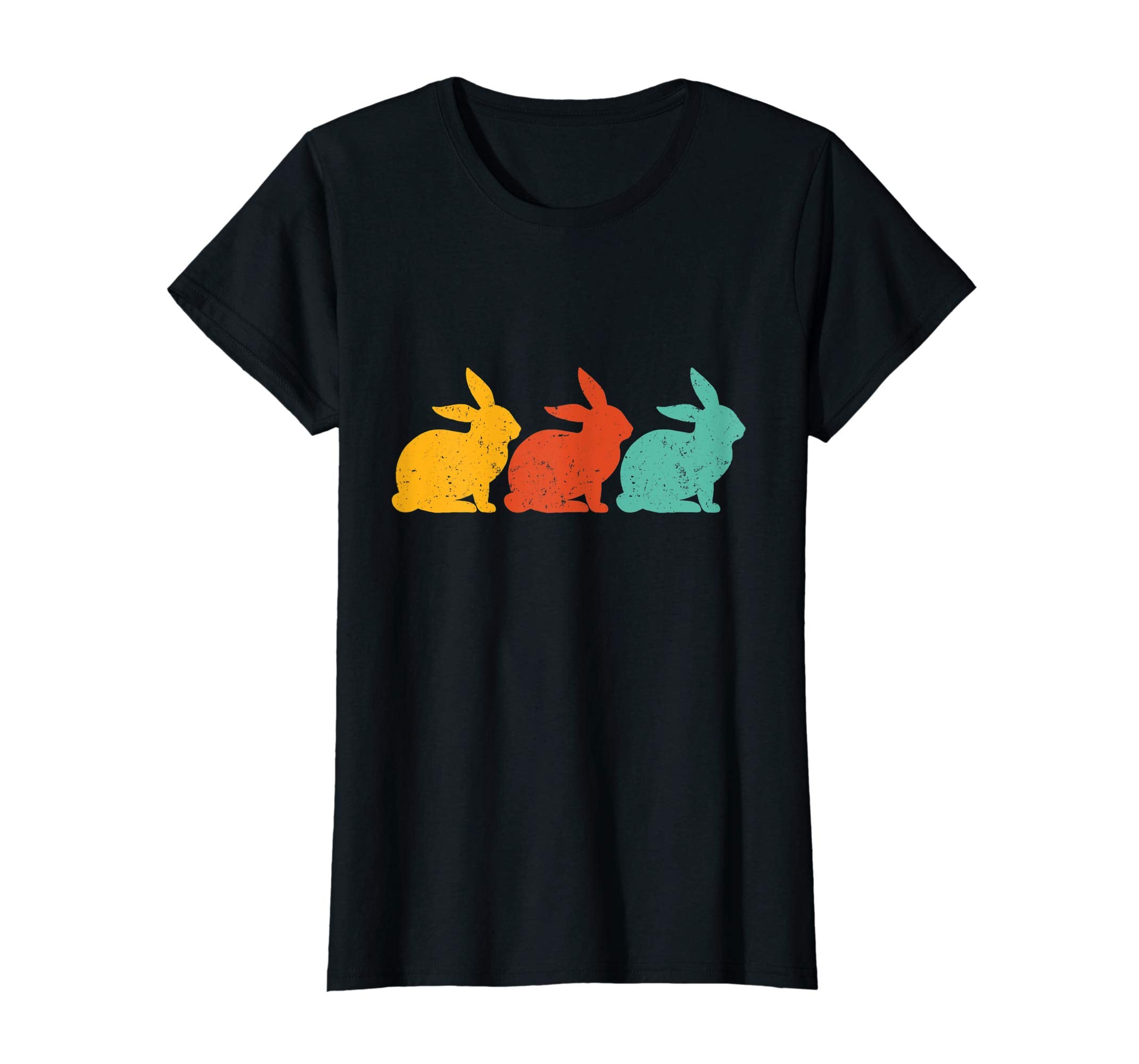 Retro Vintage Bunny Shirts Happy Easter Gifts Women Men Kids