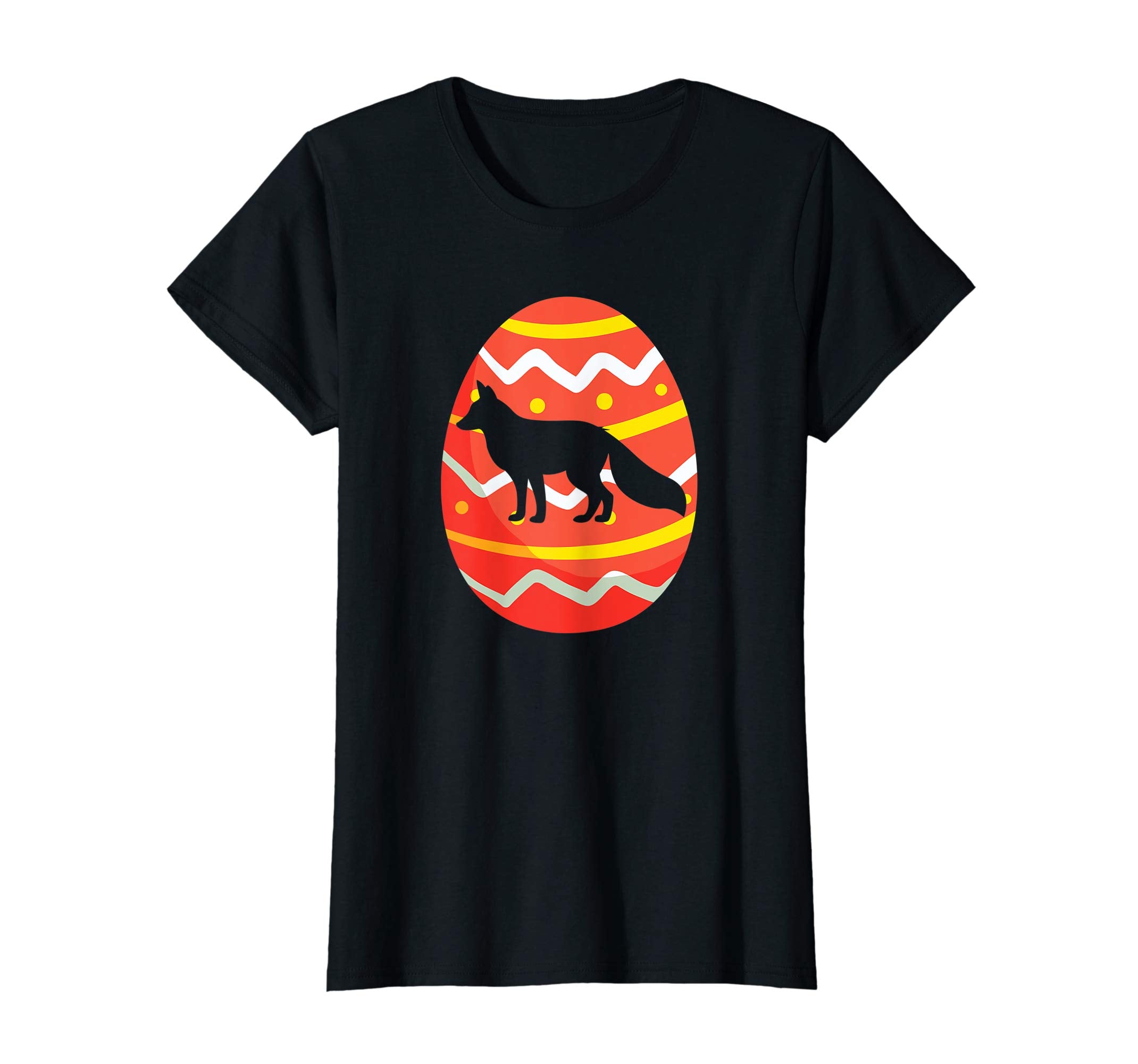 Happy Fox Easter Egg Bunny T-Shirt for Kids Boys Girls