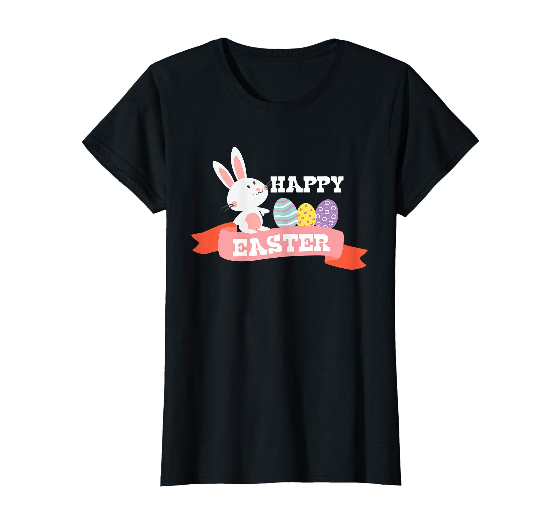 Hoppy Easter T Shirt Cute Bunny Easter Eggs Gift