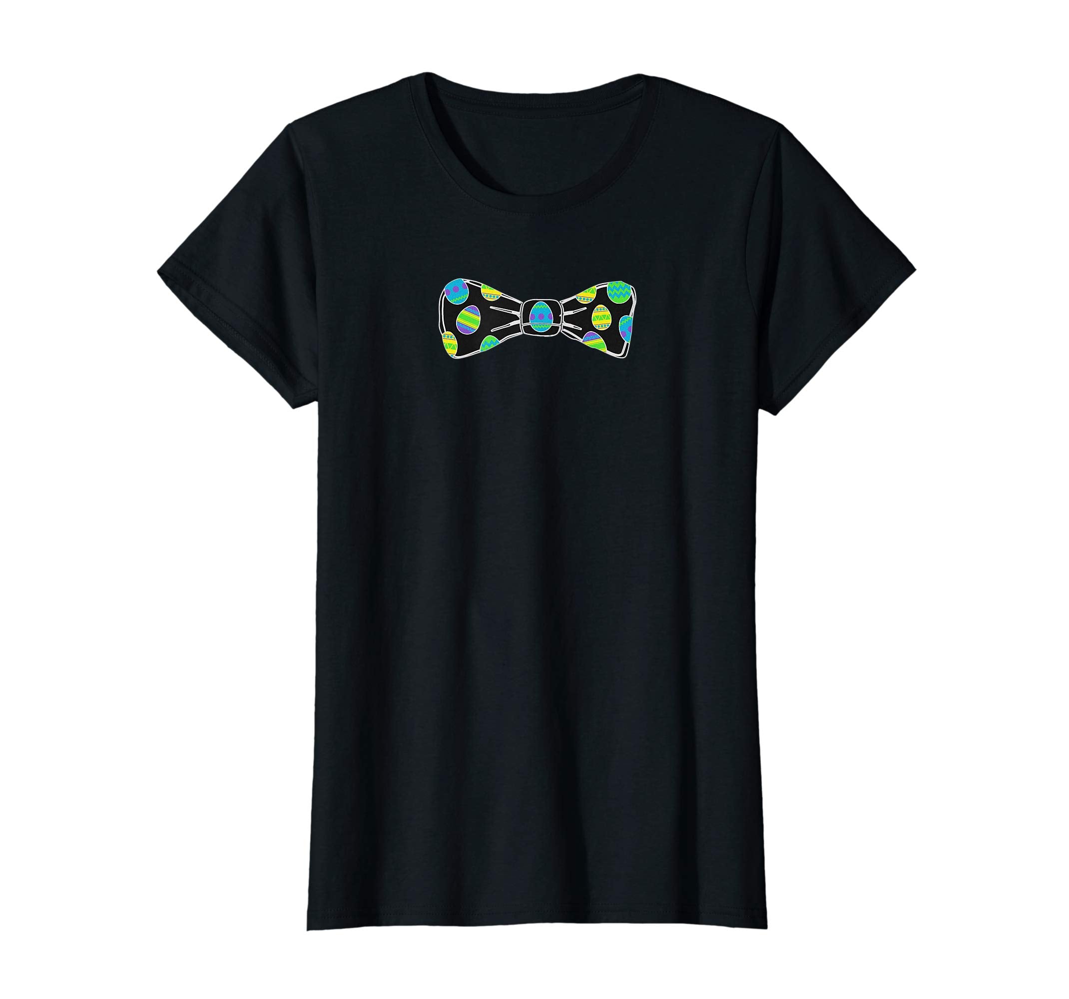 Colorful Easter Eggs Bow Tie Funny Pascha Holiday T-Shirt