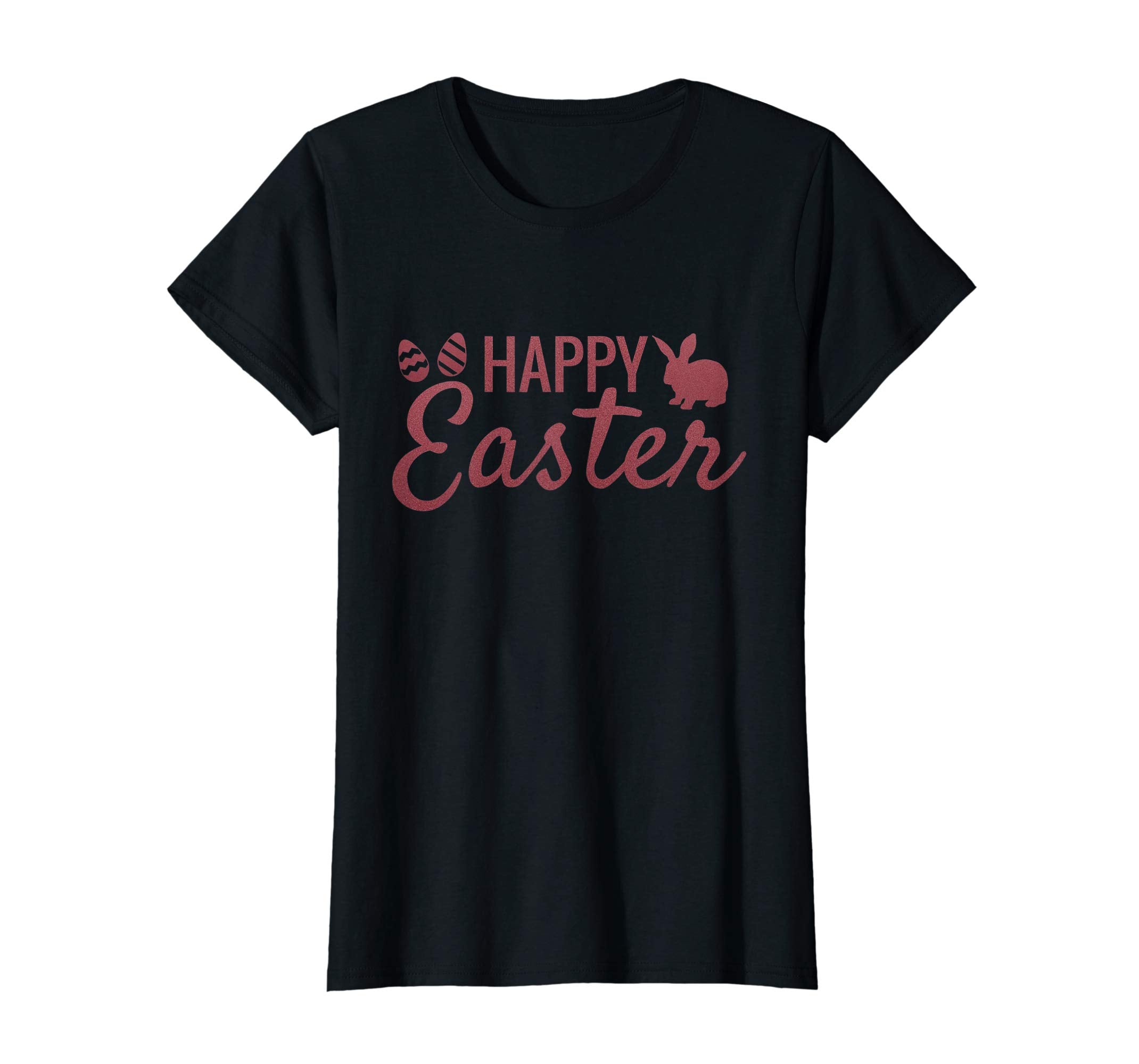 Happy Easter Shirt Cute Bunny Eggs Tee Girls Boys Women Men