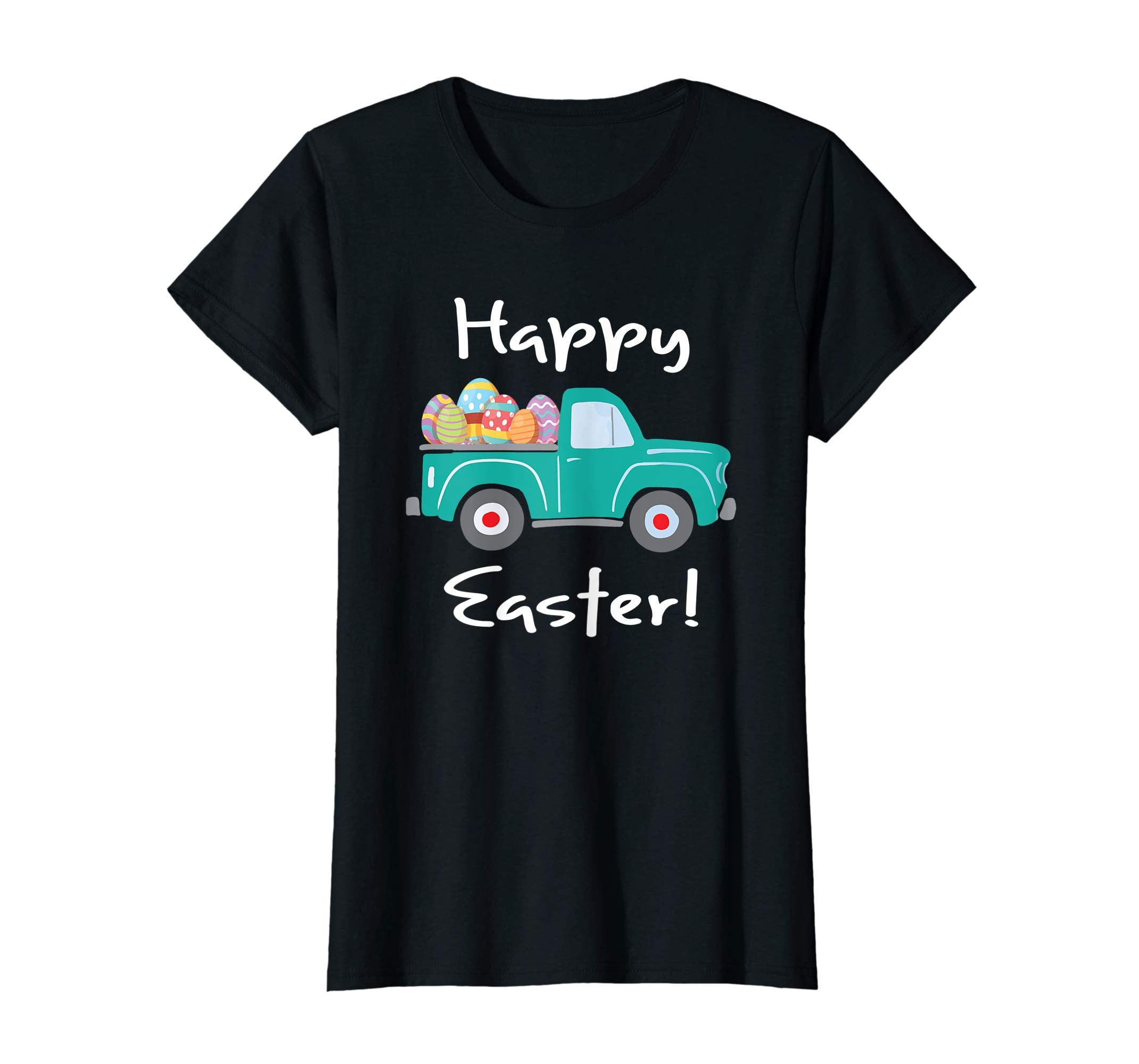 Vintage Truck with Easter Eggs Happy Easter T-Shirt