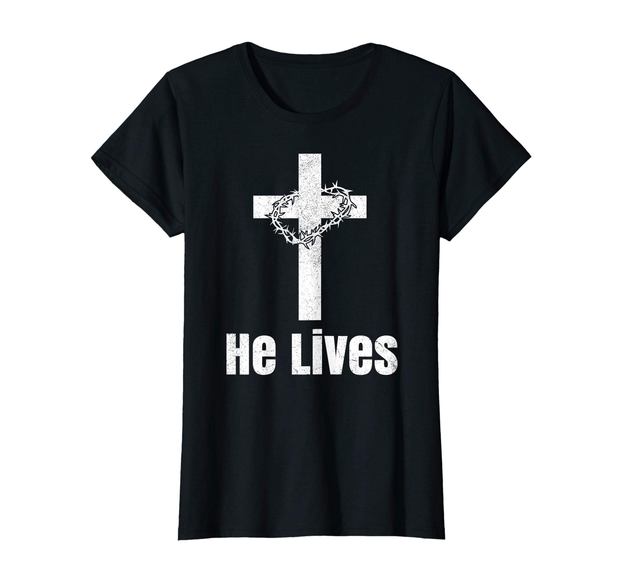 He Lives Easter Religious Christian Jesus Cross T Shirt