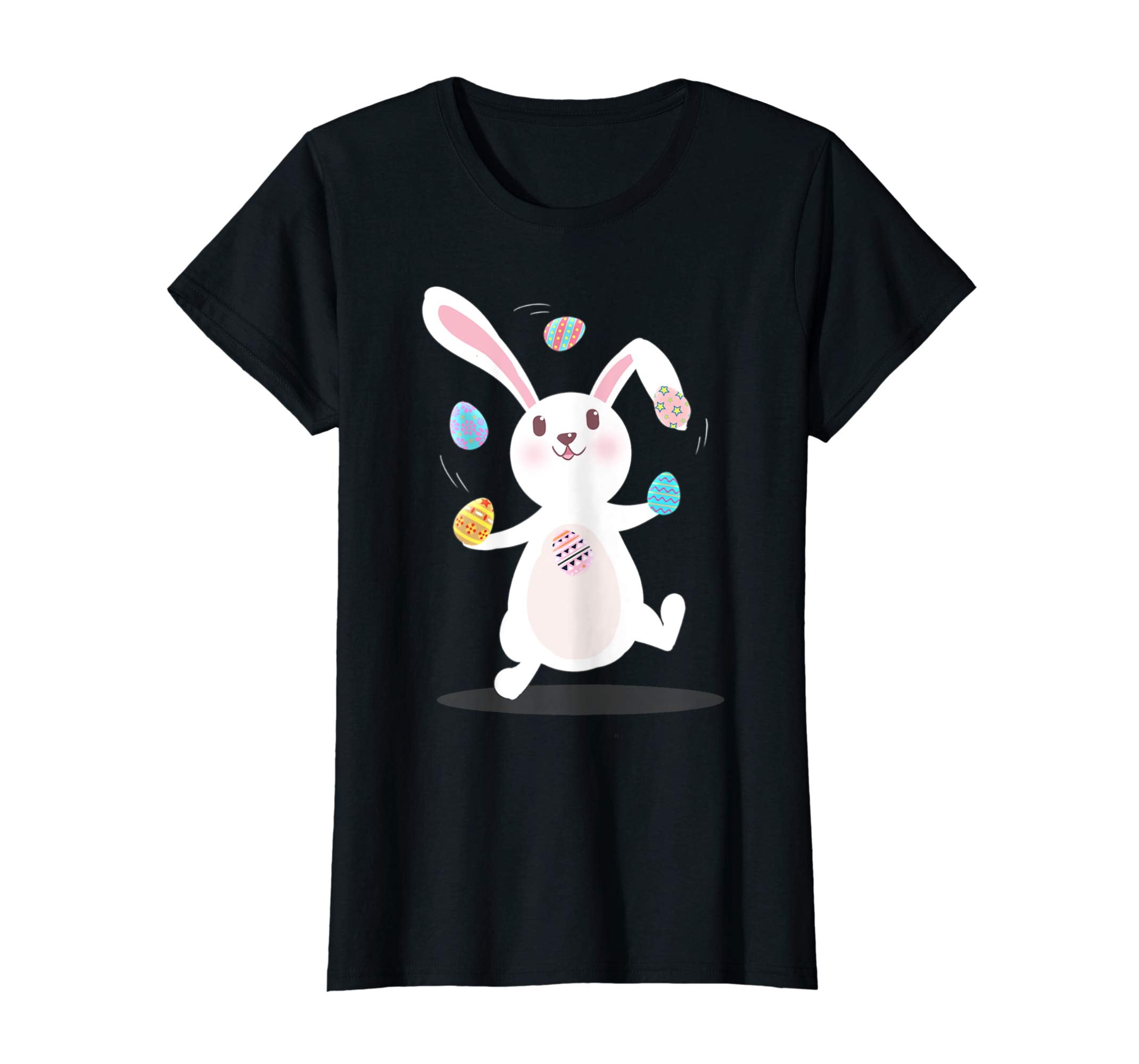 Easter Eggs Tee Easter Rabbit Playing With Eggs Easter Shirt