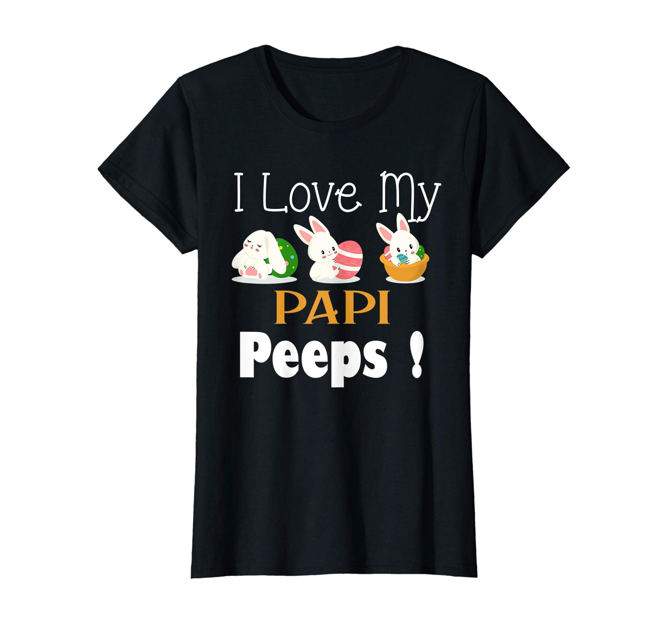 I Love My PAPI Peeps With Cute Bunnies TShirt Easter