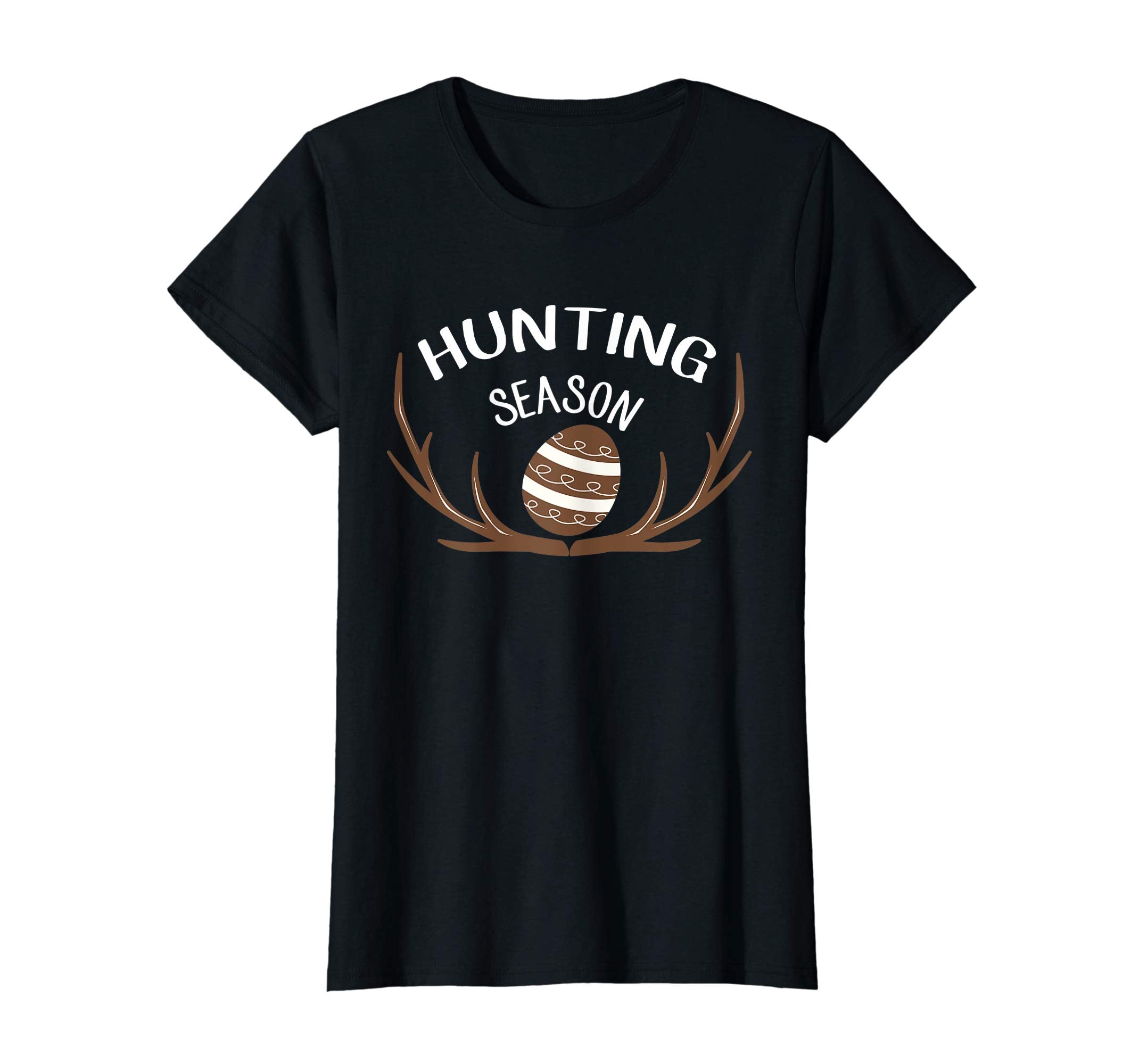 Hunting Season Funny Easter Eggs Deer Antlers T-Shirt