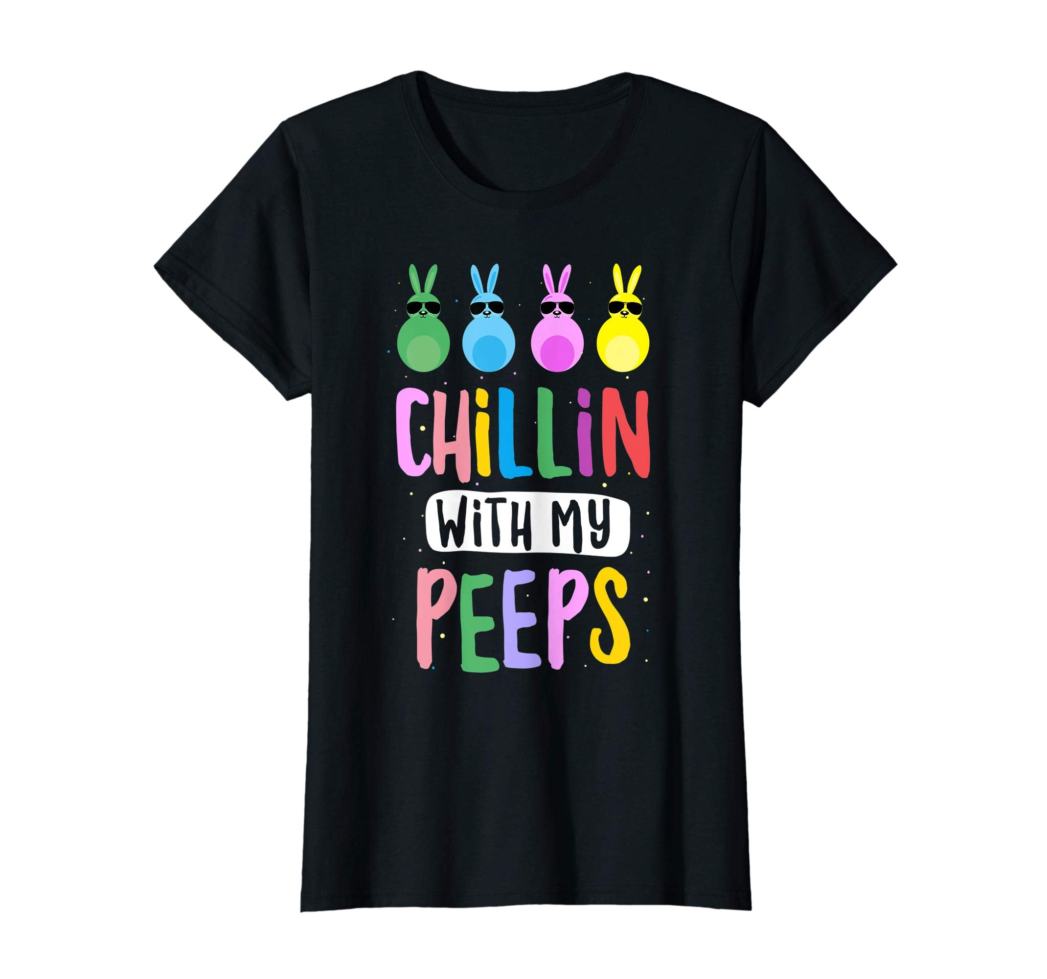 Chillin with My Peeps Easter Bunny Gift T-shirt