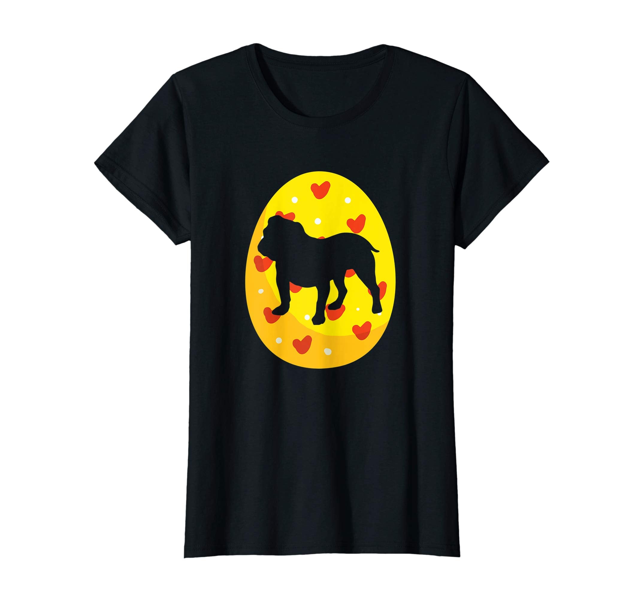 Bulldog Easter Bunny Egg T-Shirt Dog Easter Gift