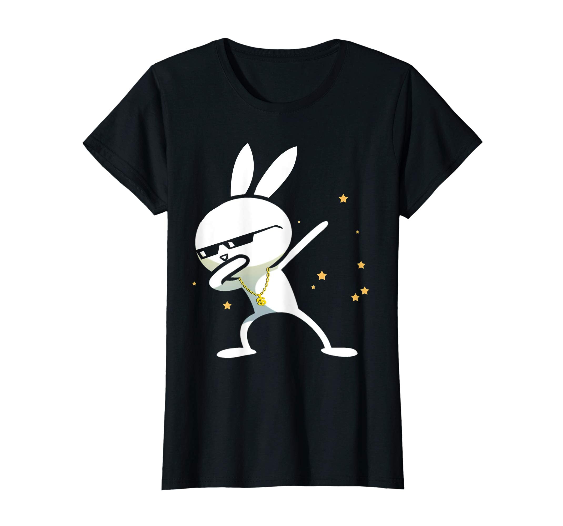 Dabbing Hip Hop Bunny Easter Shirt for Boys Girls Adults Dab