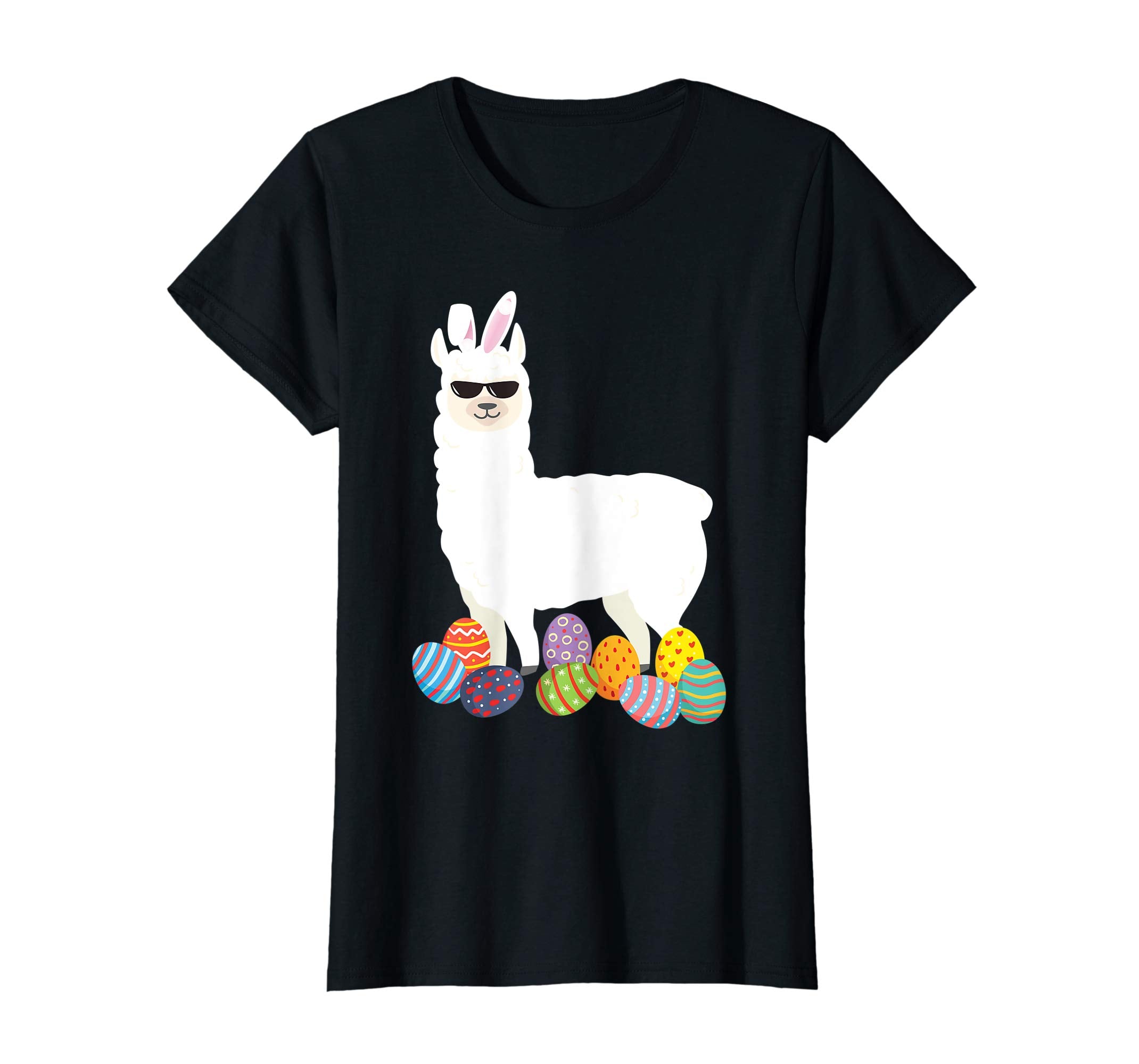 Llama Bunny Ear With Egg Easter Easter Day T - Shirt