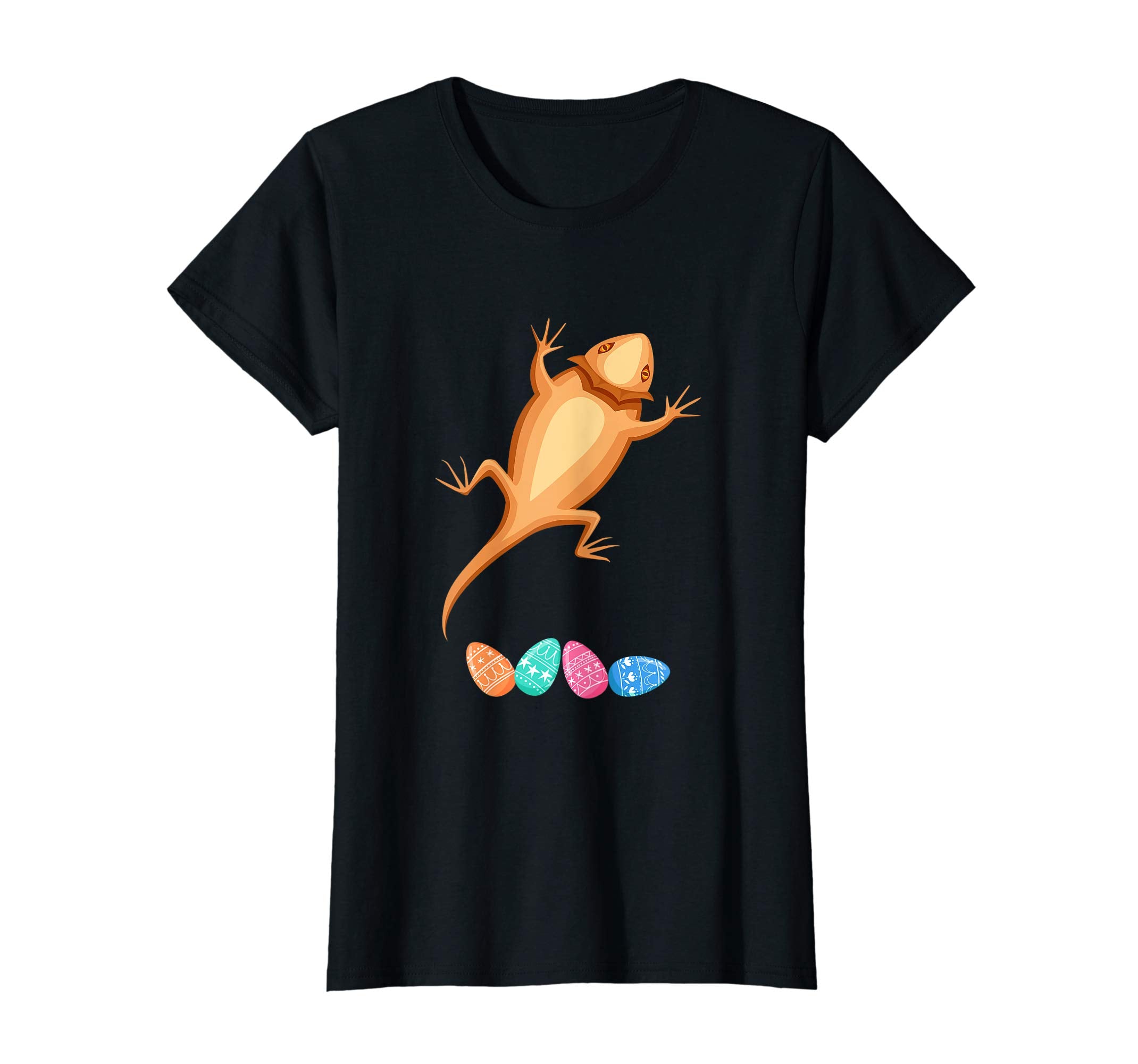 Funny Easter Bearded Dragon With Bunny Ears And Eggs T Shirt
