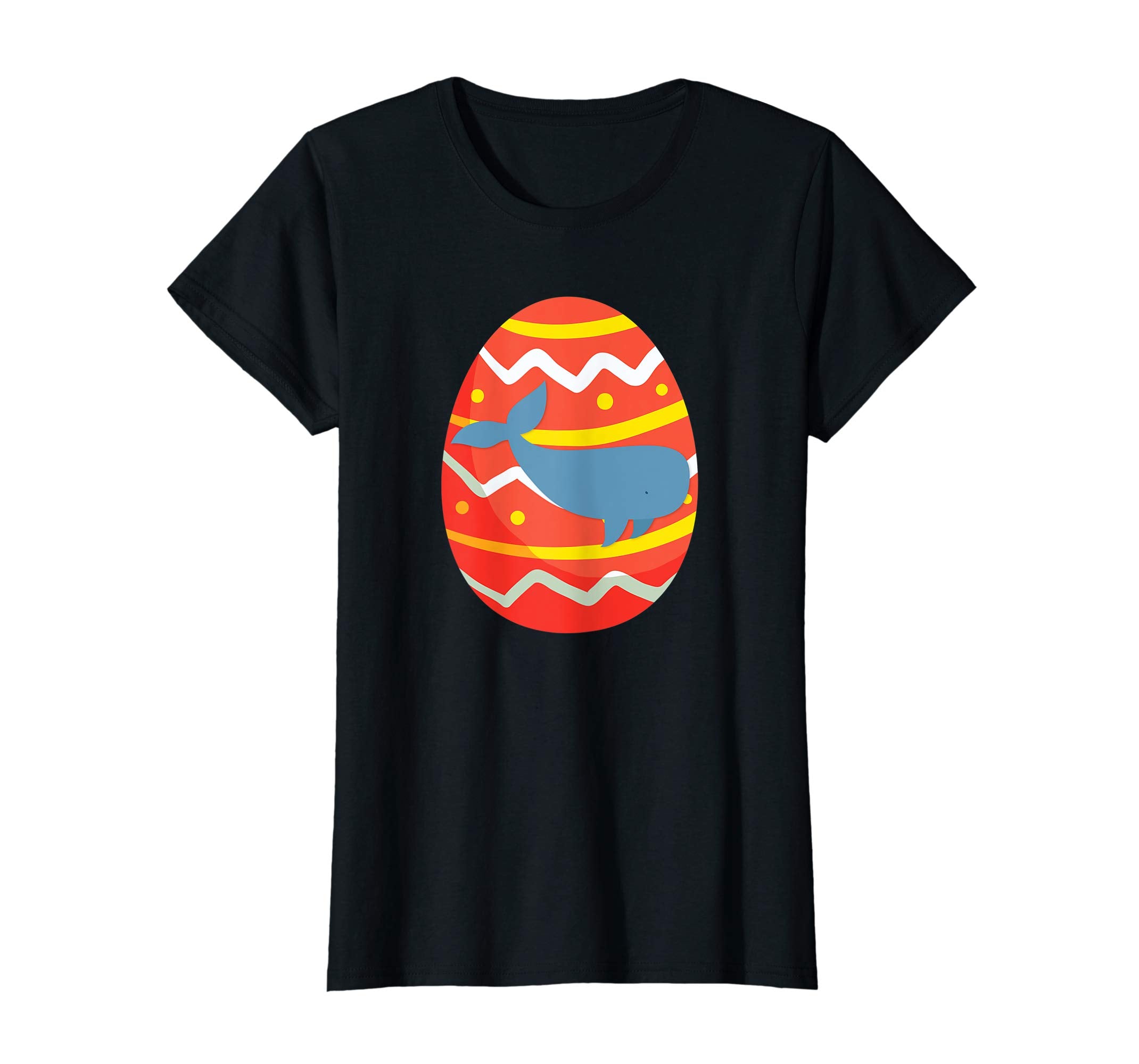 Happy Whale Easter Egg Bunny T-Shirt for Kids Boys Girls