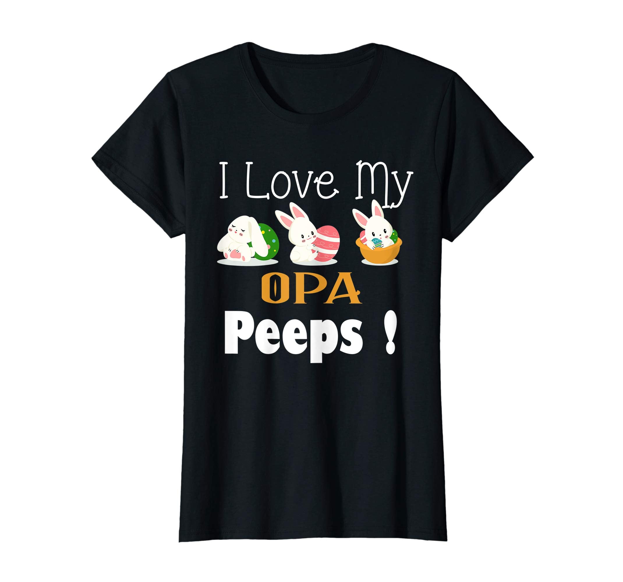 I Love My OPA Peeps With Cute Bunnies TShirt Easter