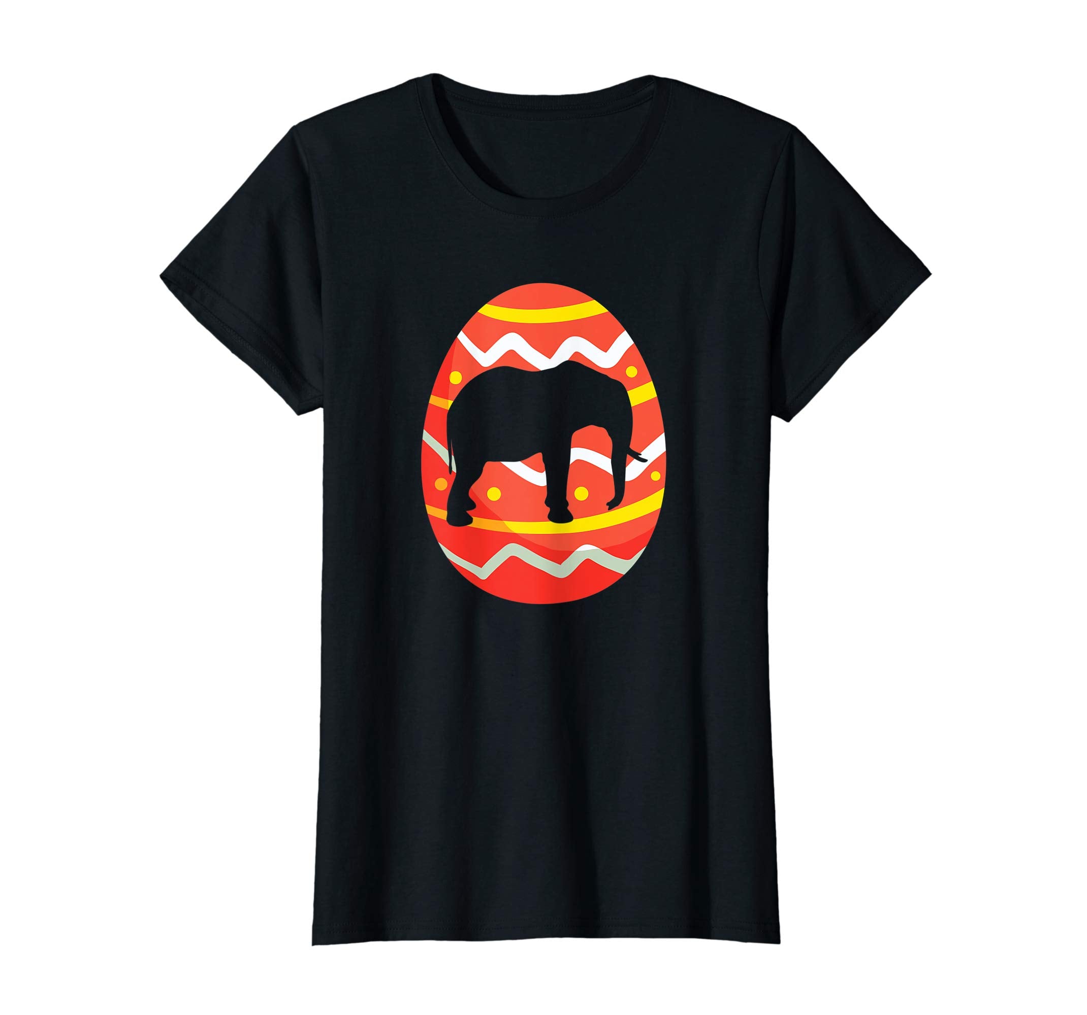 Happy Elephant Easter Egg Bunny T-Shirt for Kids Boys Girls