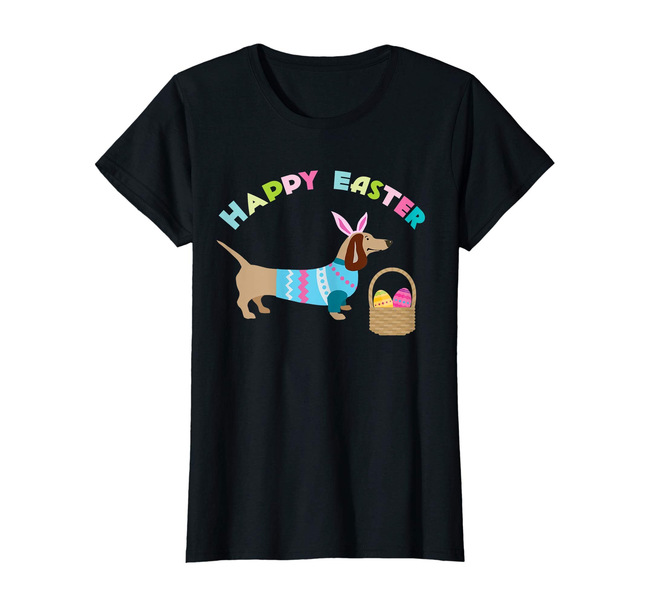 Weiner Daschund Easter T-shirt Doxie in Dog Dress