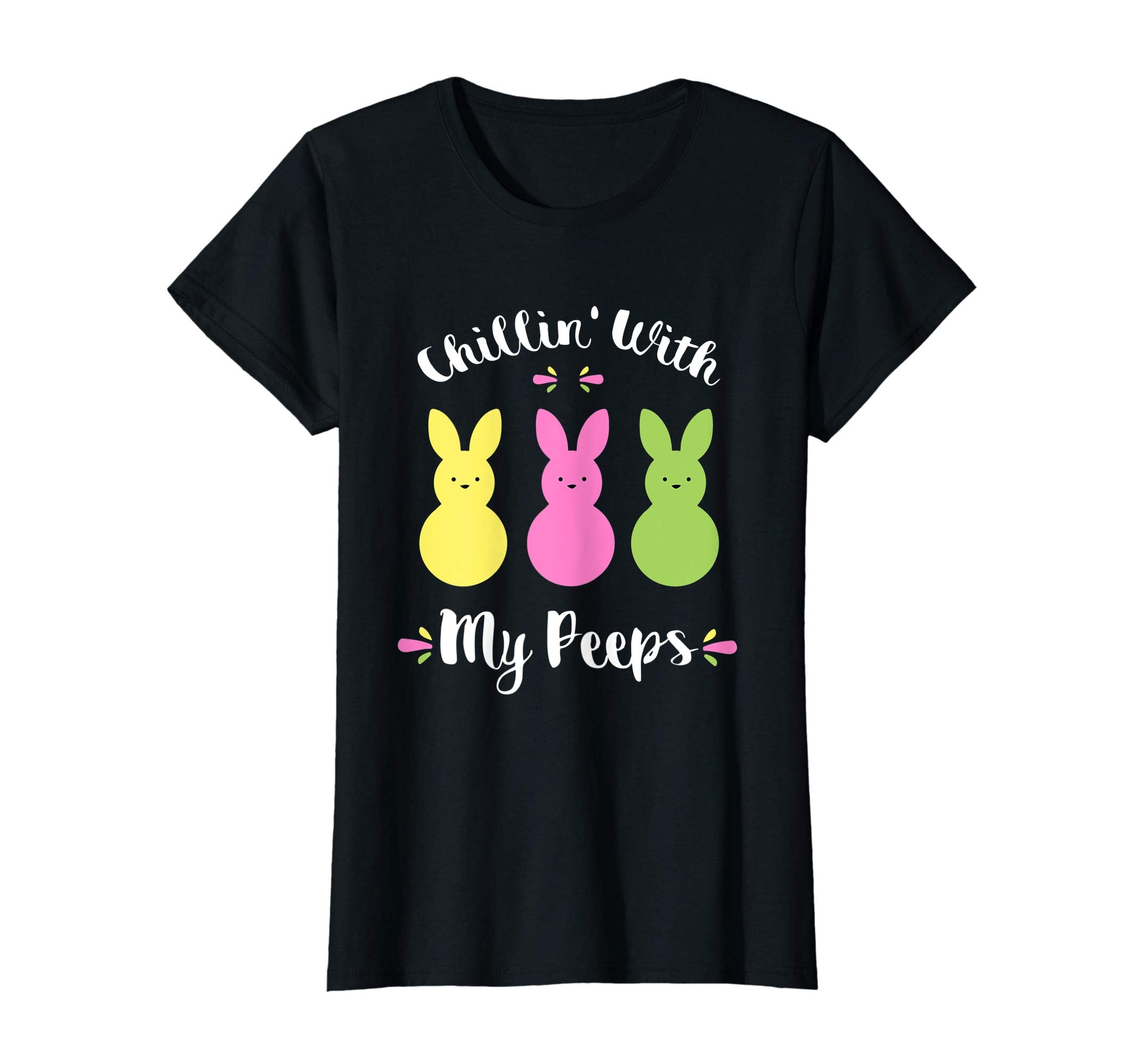 Chillin' With My Peeps Easter Bunny Funny T-Shirt for Kids