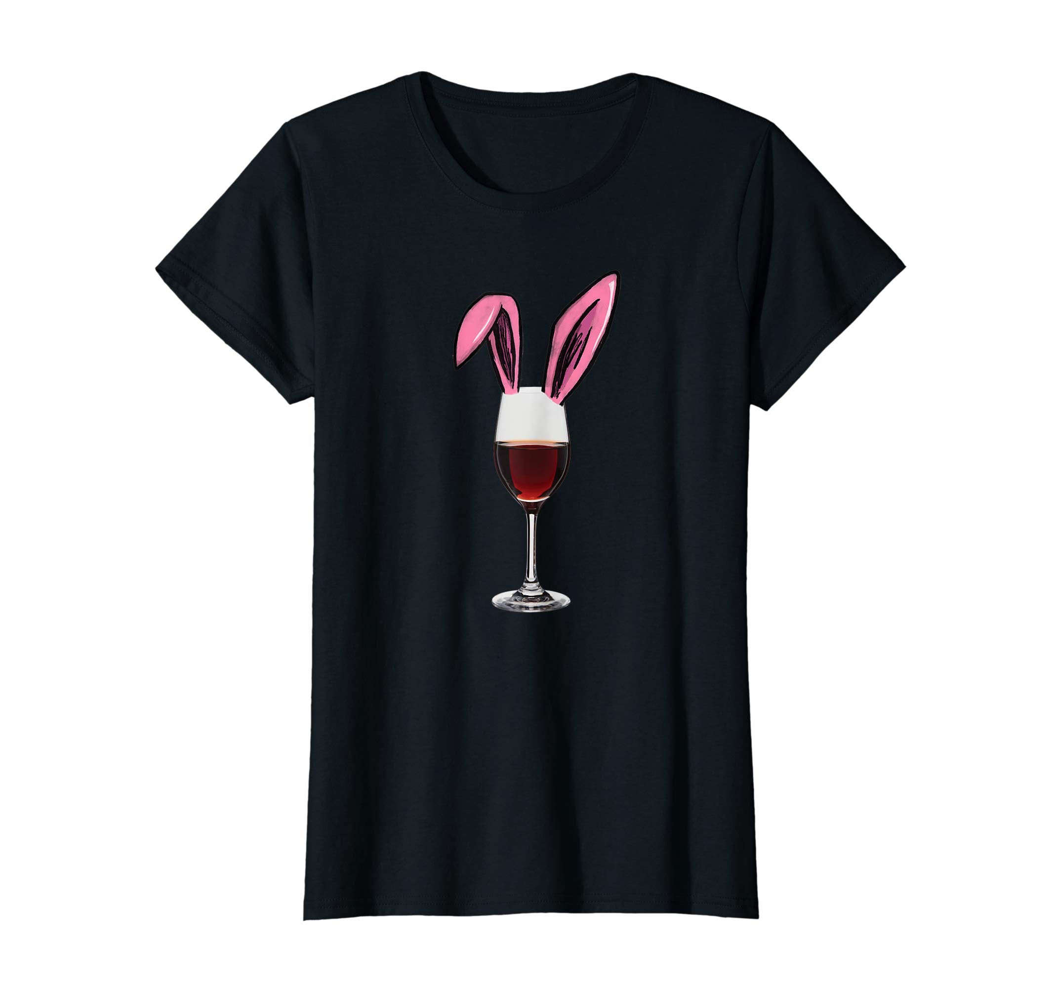 Wine and Bunny Ears Easter Drinking Shirt