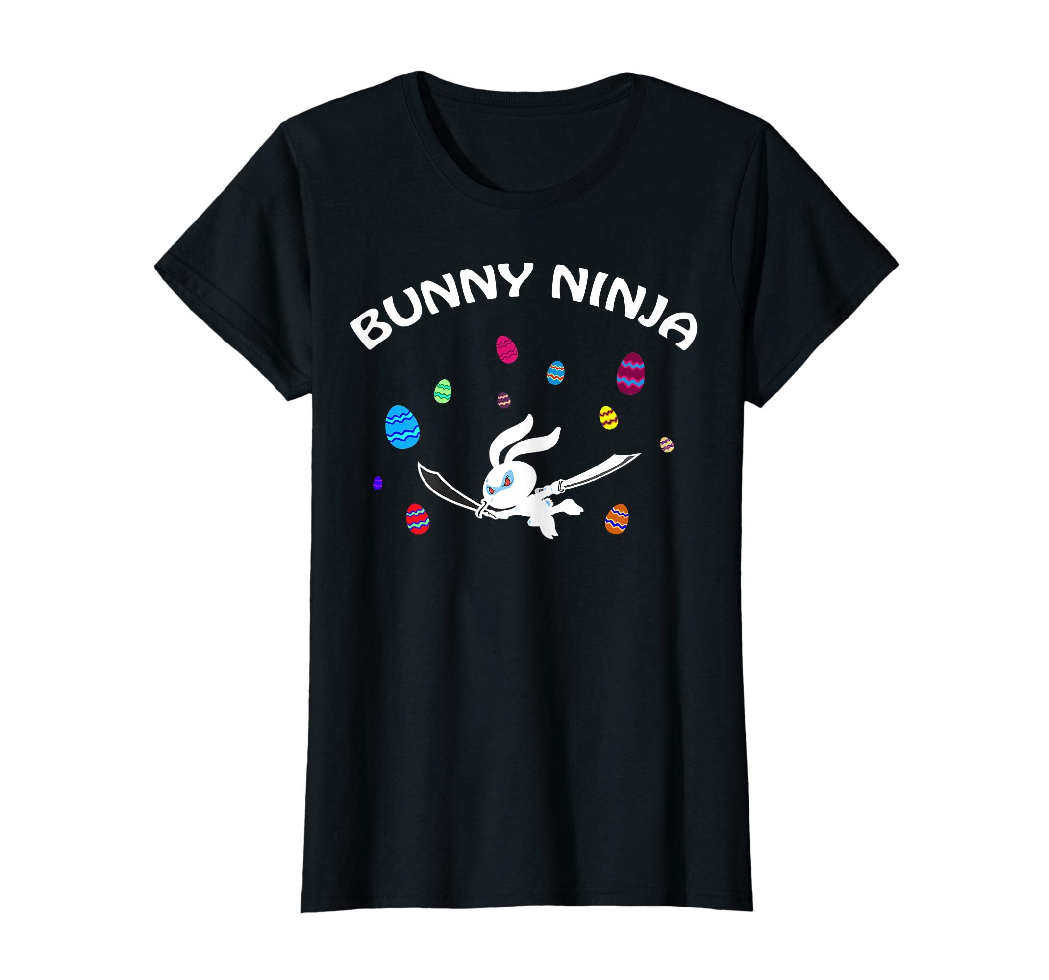 Funny Bunny Ninja Gift Easter T-Shirt Design