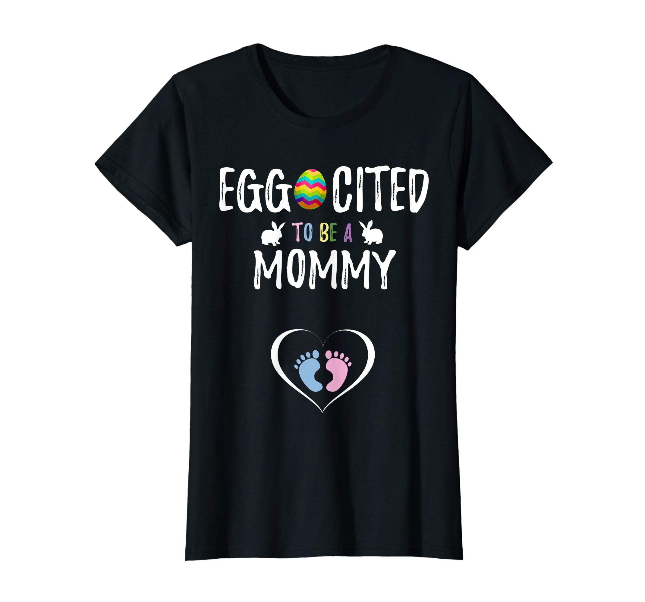 Womens Cute Easter Pregnancy Announcement T-Shirt Gift