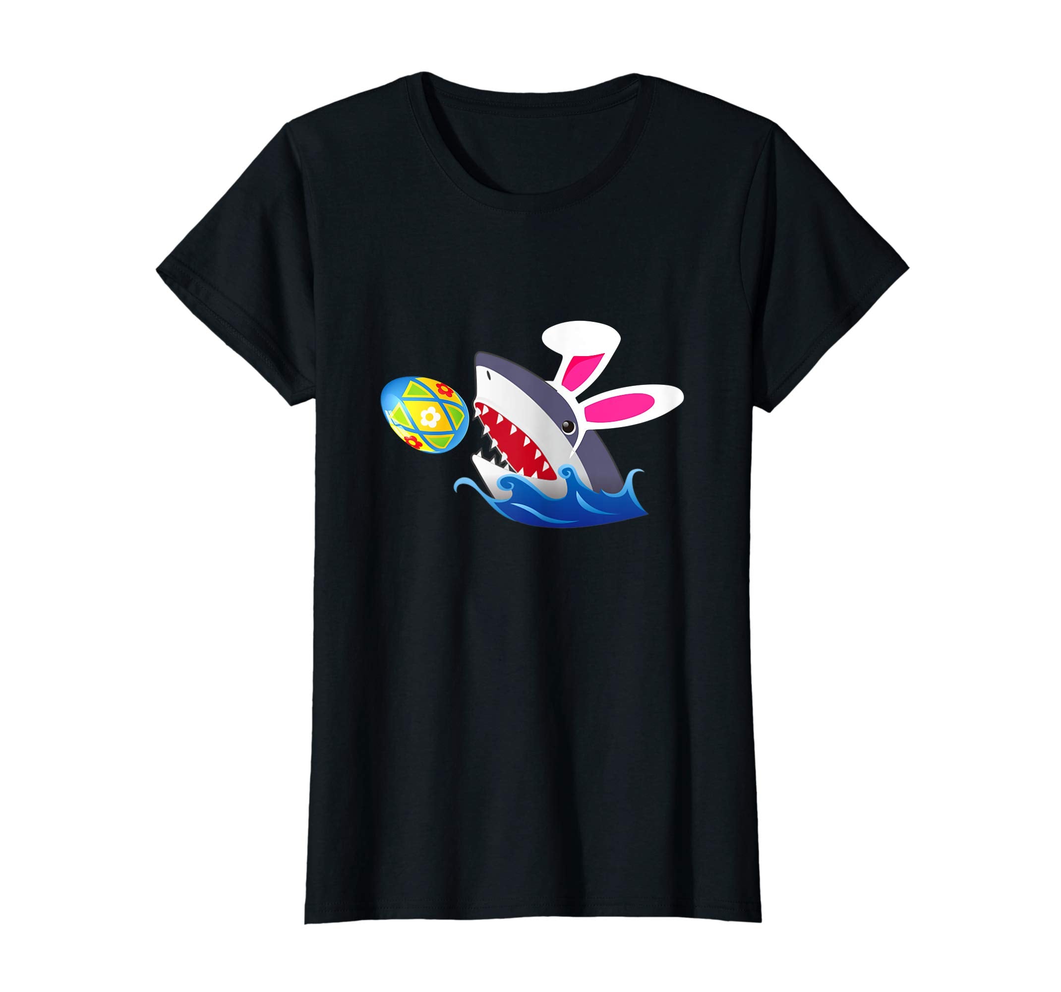 Easter Shirts For Kids Boys Girls Shark Eat Egg Easter Tee