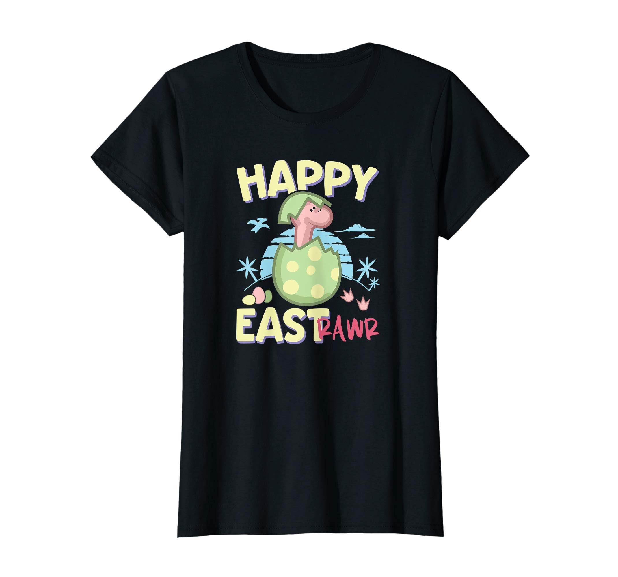 Happy Eastrawr Cute Easter Dinosaur In Egg T-Shirt for Kids