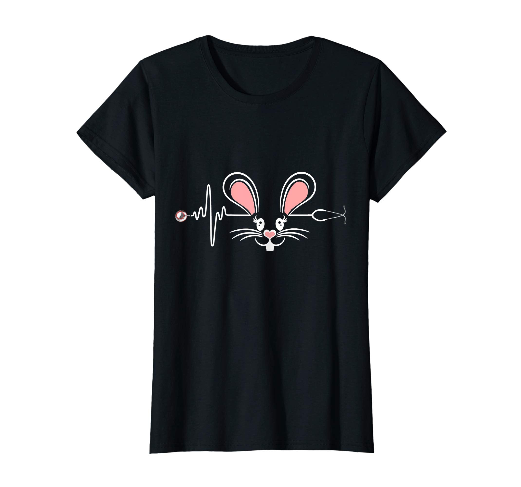Funny Stethoscope Nurse Doctor Bunny Rabbit Easter T-Shirt