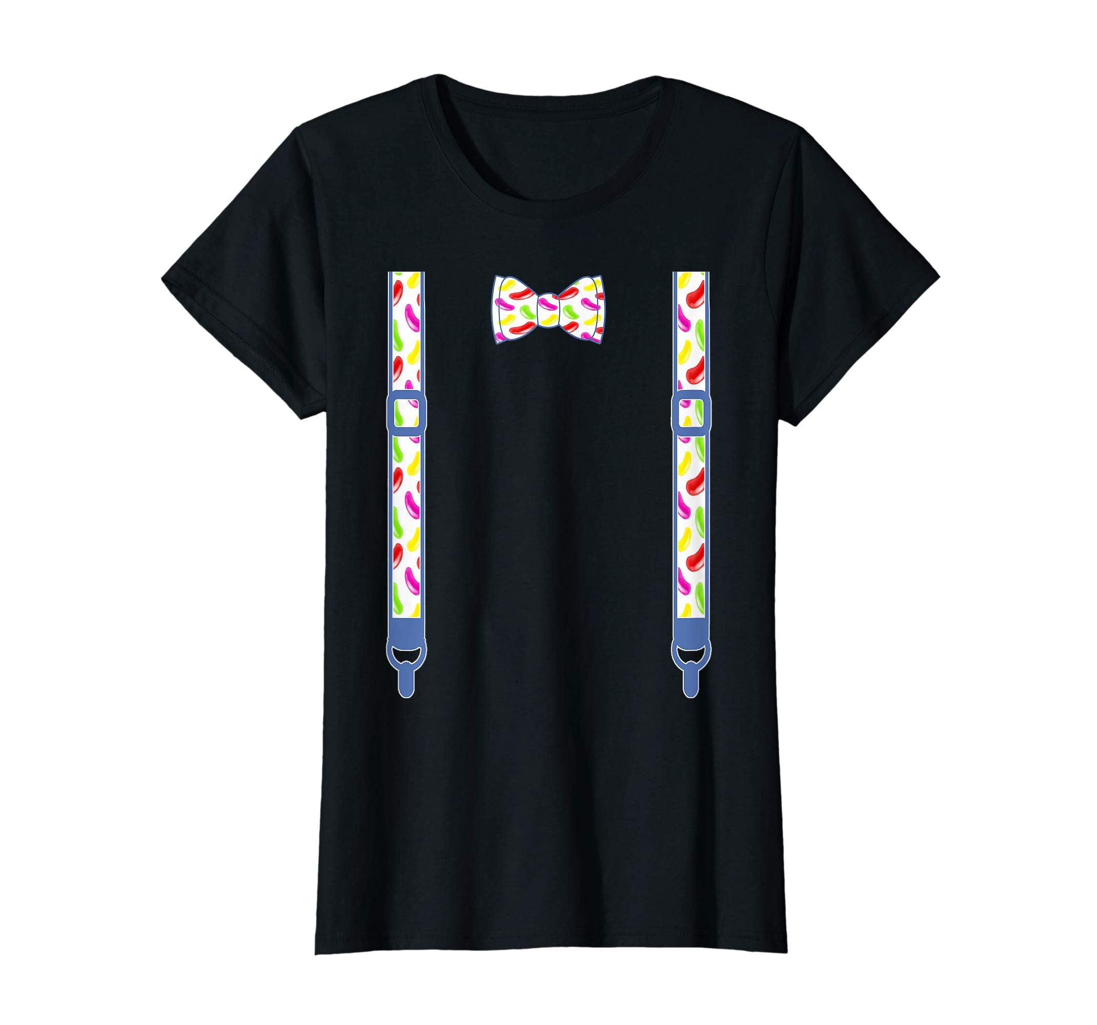 Easter Spring Bow tie suspenders pastel Jelly beans T-shirt