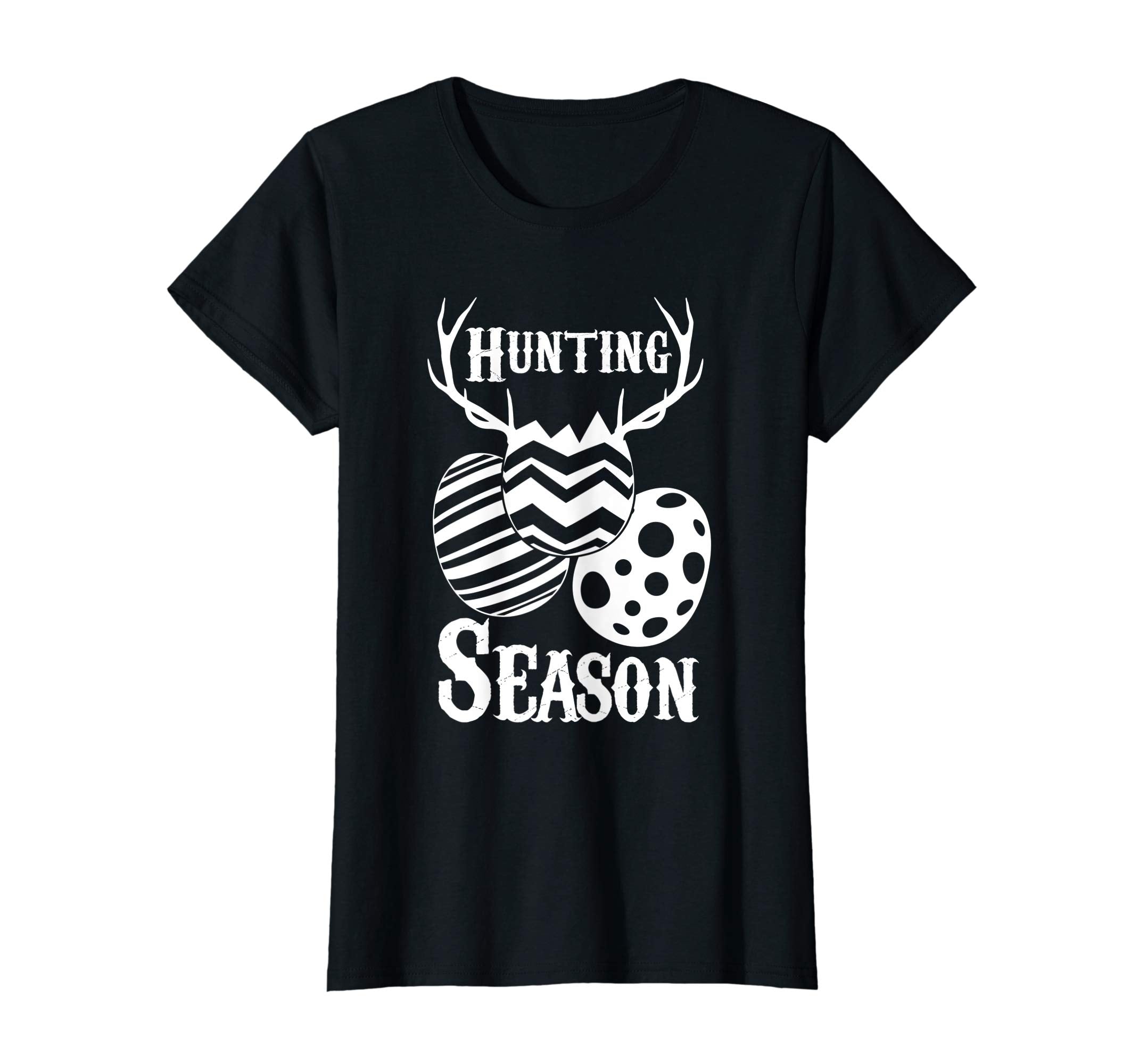Hunting Season Funny Easter Eggs Deer Antlers T-Shirt