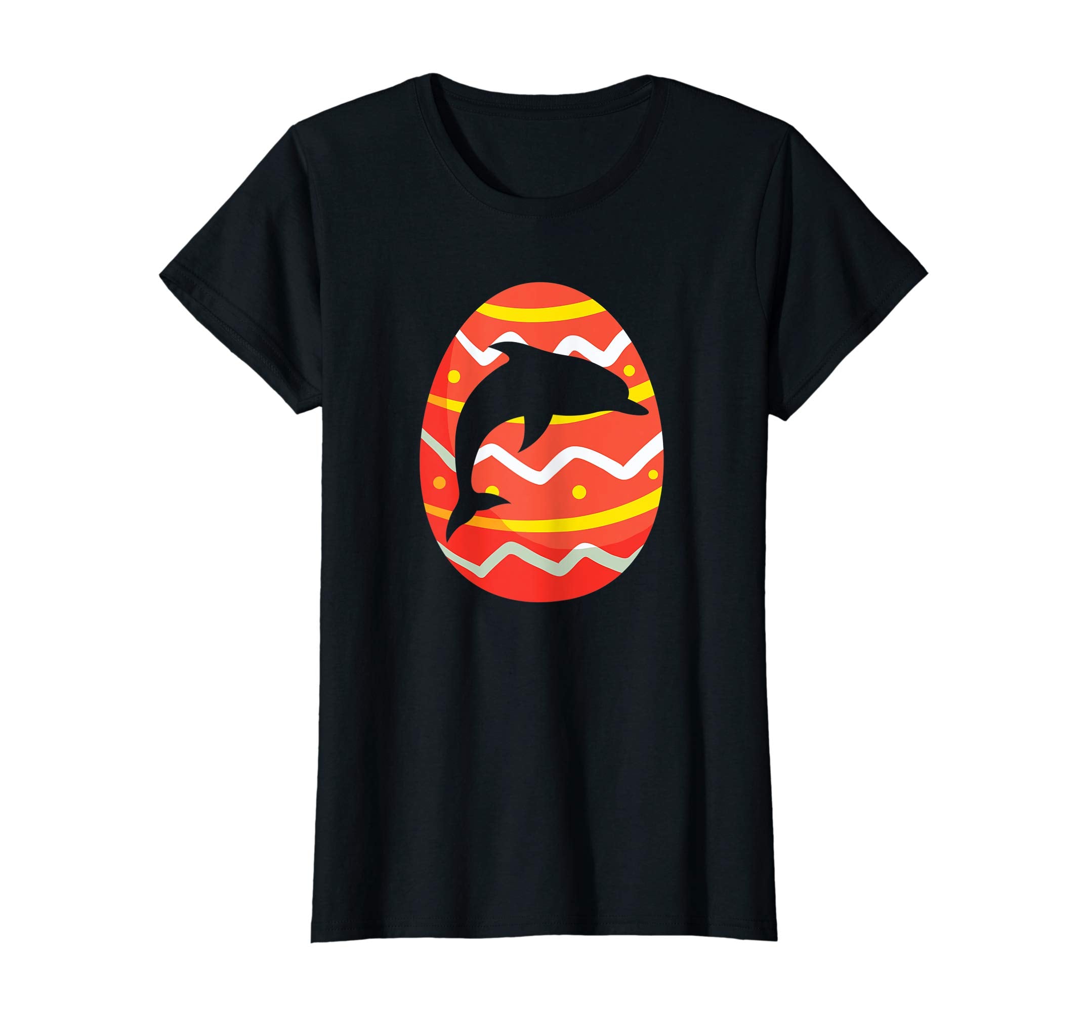 Happy Dolphin Easter Egg T-Shirt for Kids Boys Girls