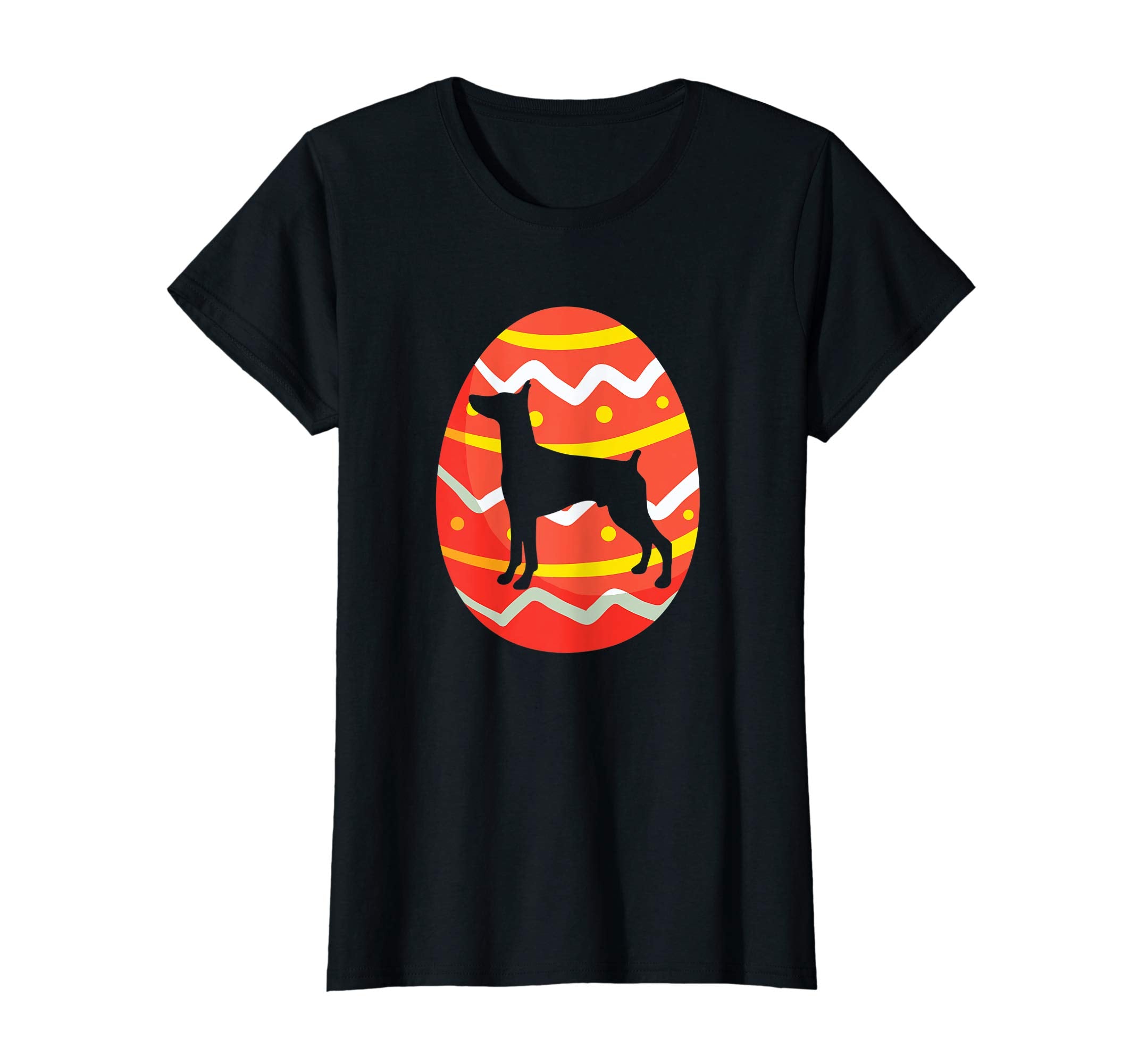 Doberman Pinscher Easter Bunny Egg T-Shirt Dog Easter Gift