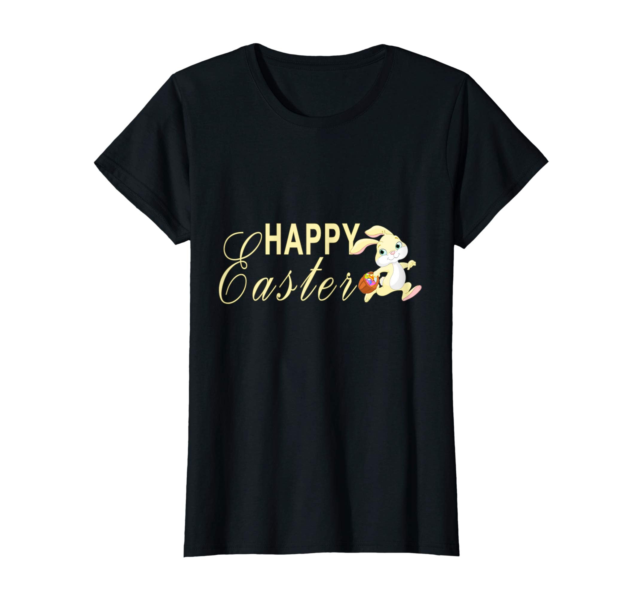 Tee-Happy Easter day Cute Bunny rabbit t shirt eggs gift