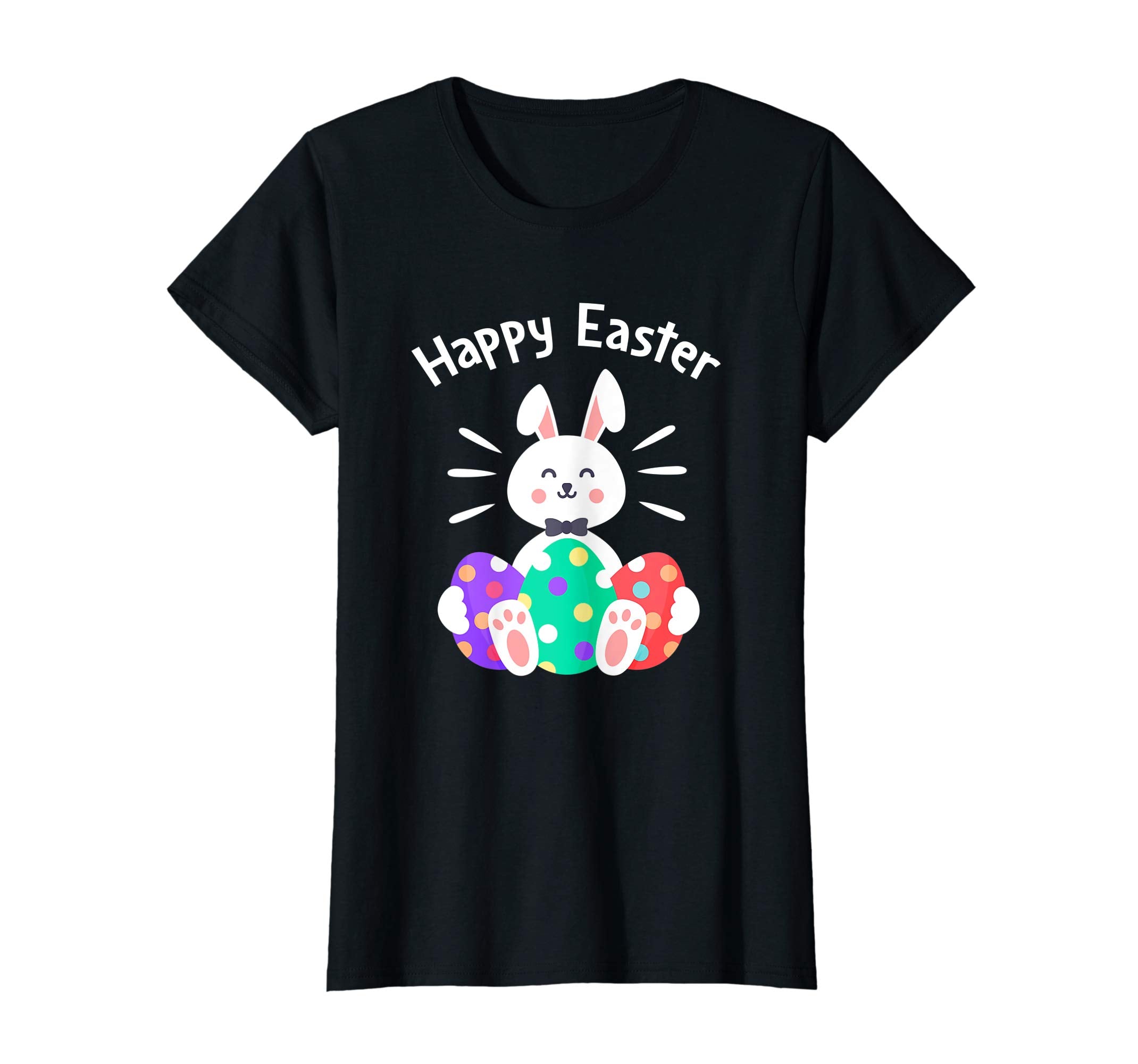 Happy Easter Bunny Tee Shirts With Easter Eggs Tee