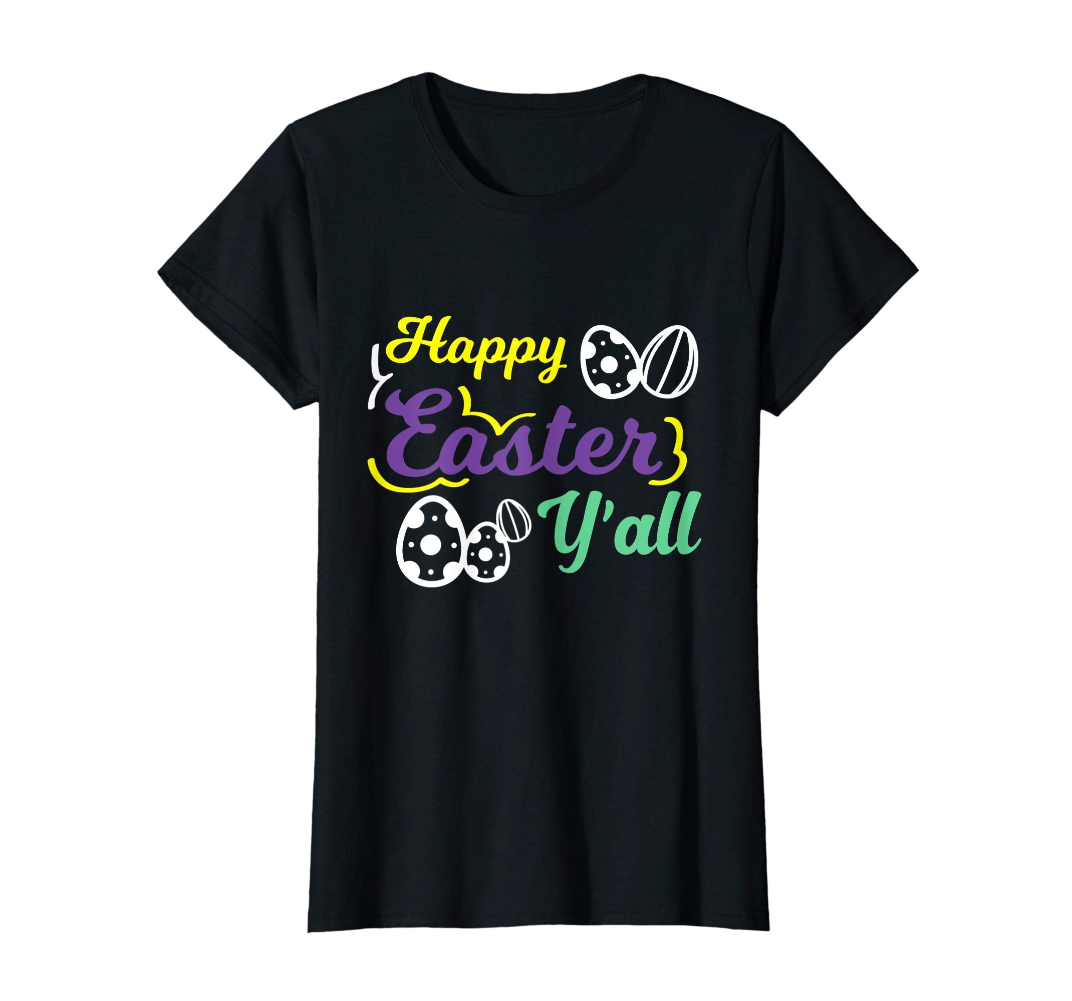 Happy Easter Y'All Easter Multicolor Easter Egg Gift T-Shirt