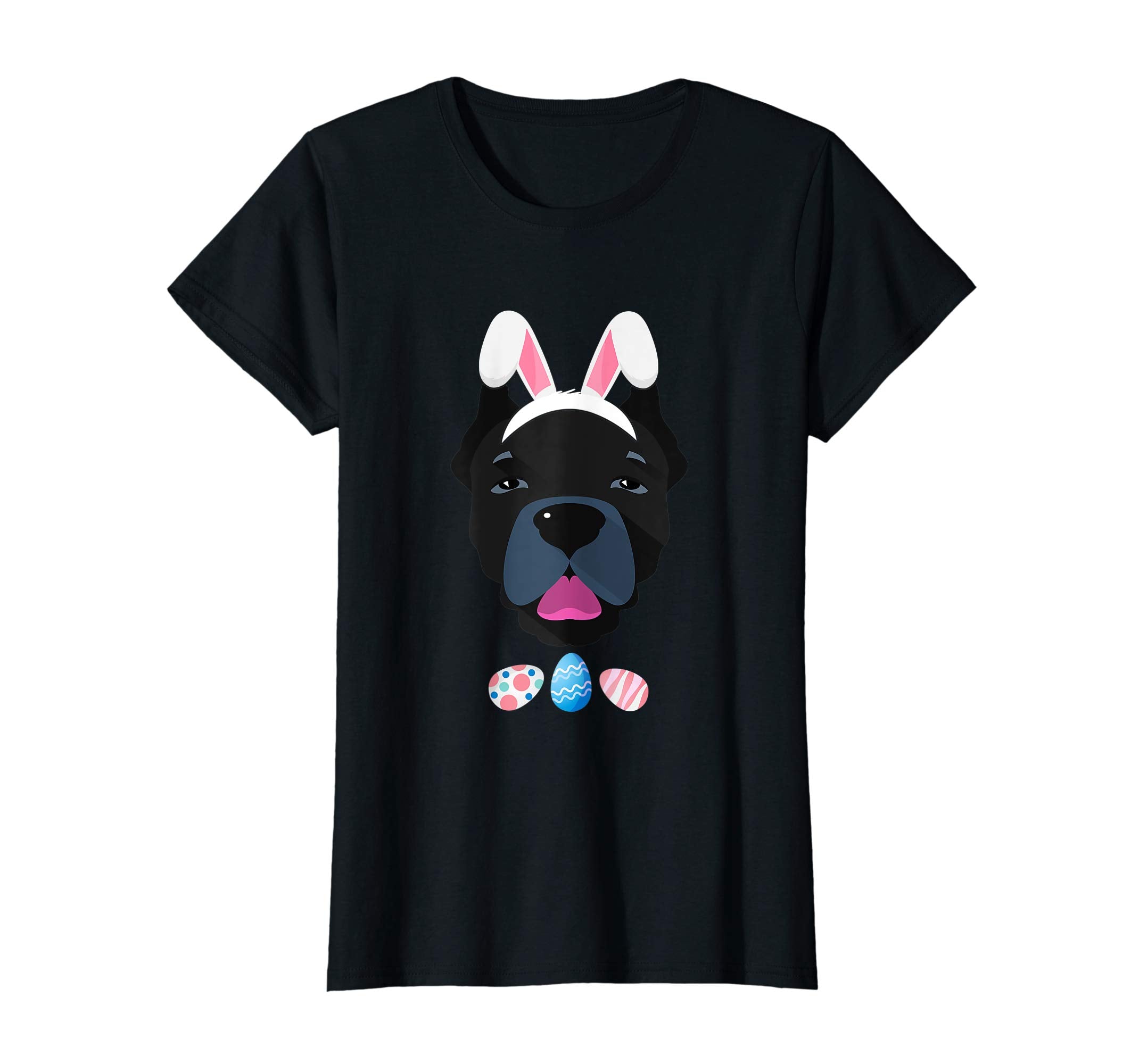 Funny Easter Cane Corso With Bunny Ears And Eggs T Shirt