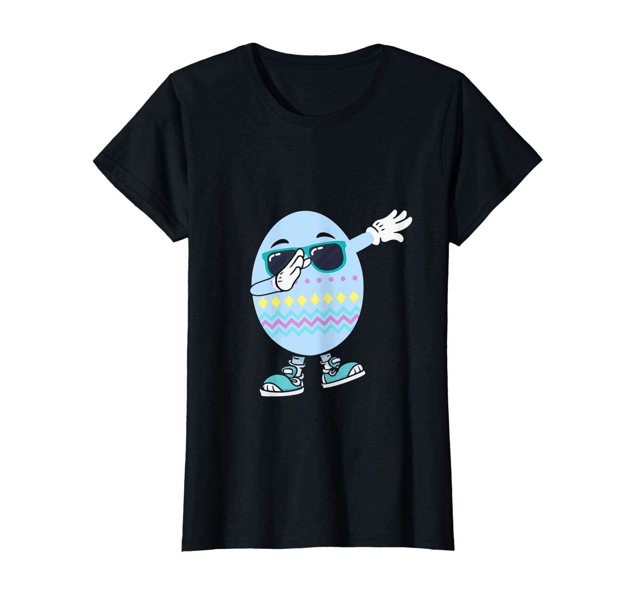Dabbing Egg Easter Bunny Rabbit T-Shirt Kids Boys Girls