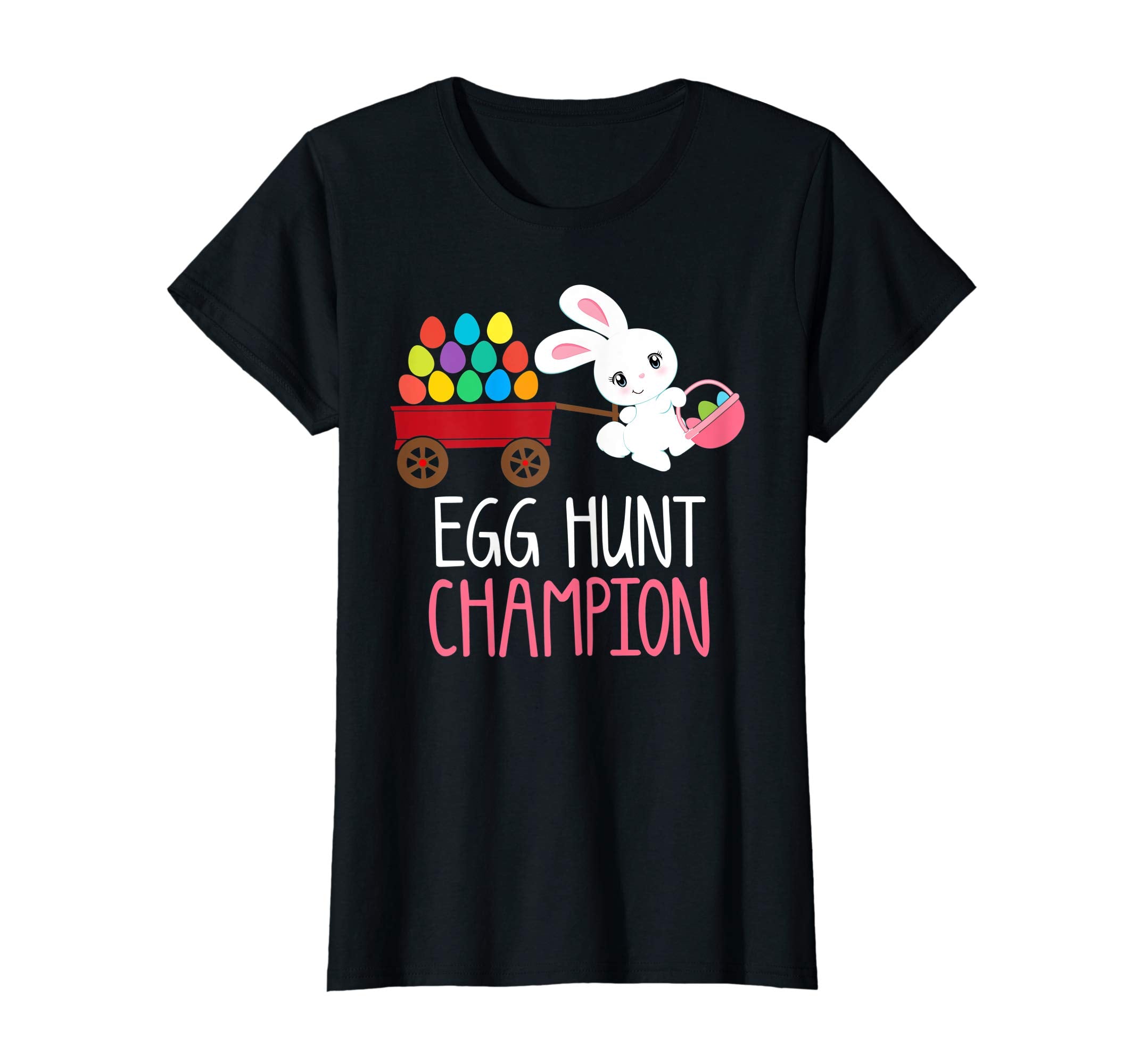 Easter Bunny T-Shirt Girls Kids Toddlers EGG HUNT CHAMPION