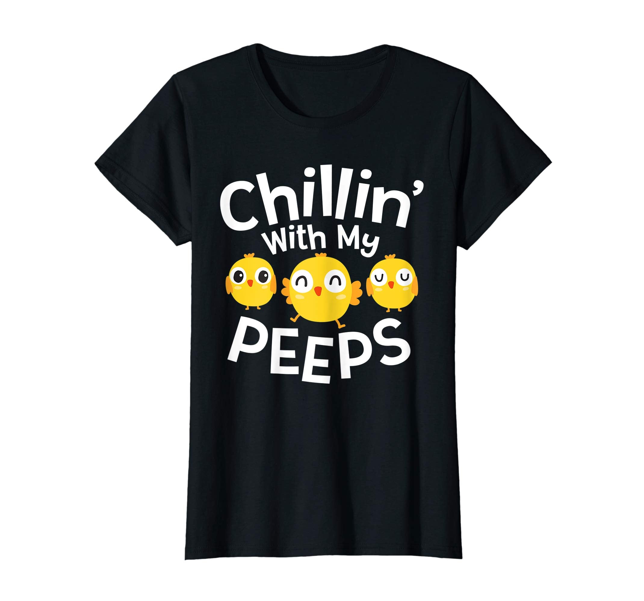 Chillin With My Peeps Happy Easter Kids Boys Girls T Shirt