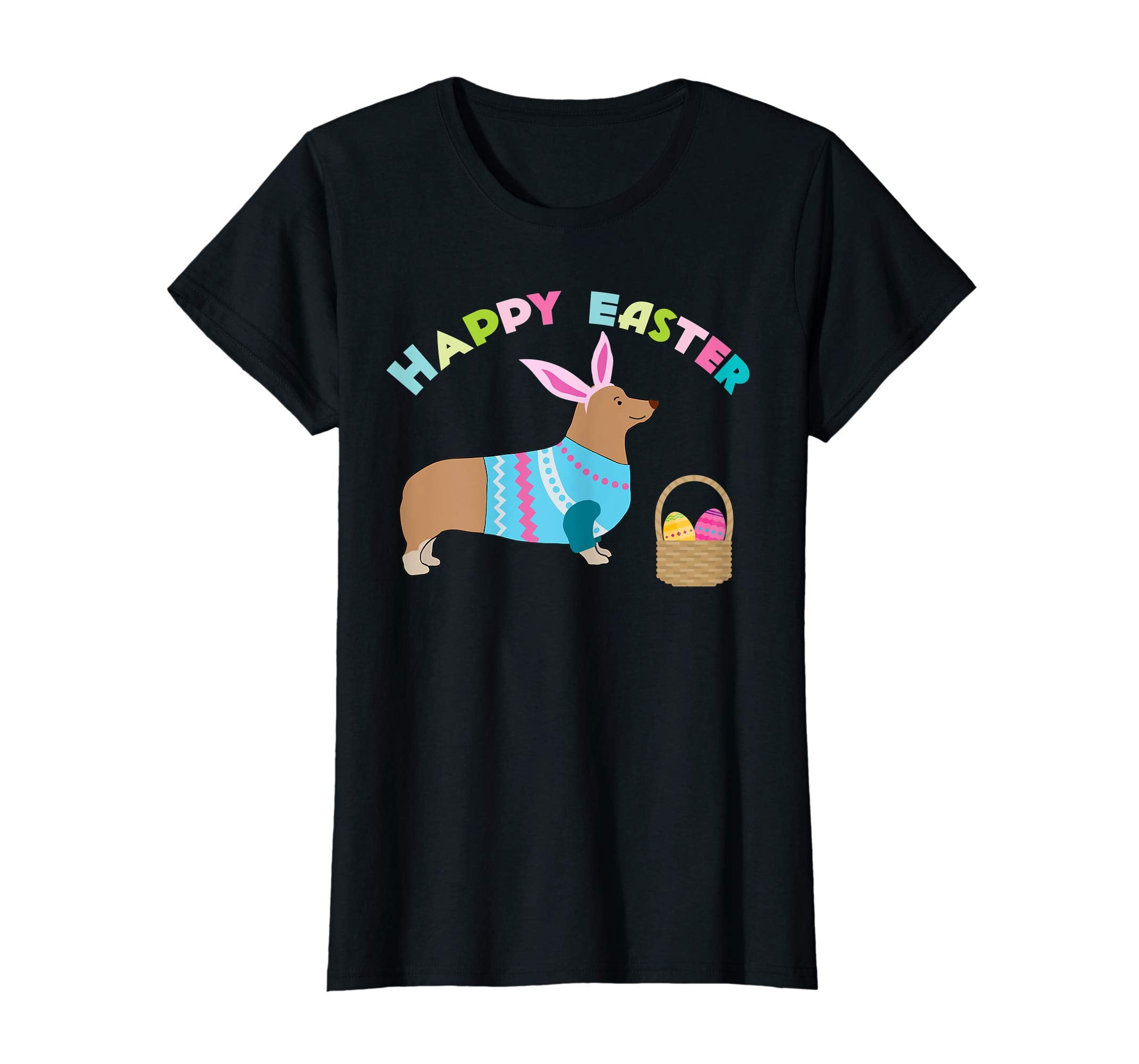 Corgi Easter T-shirt Pembroke Welsh Corgi in Dog Dress