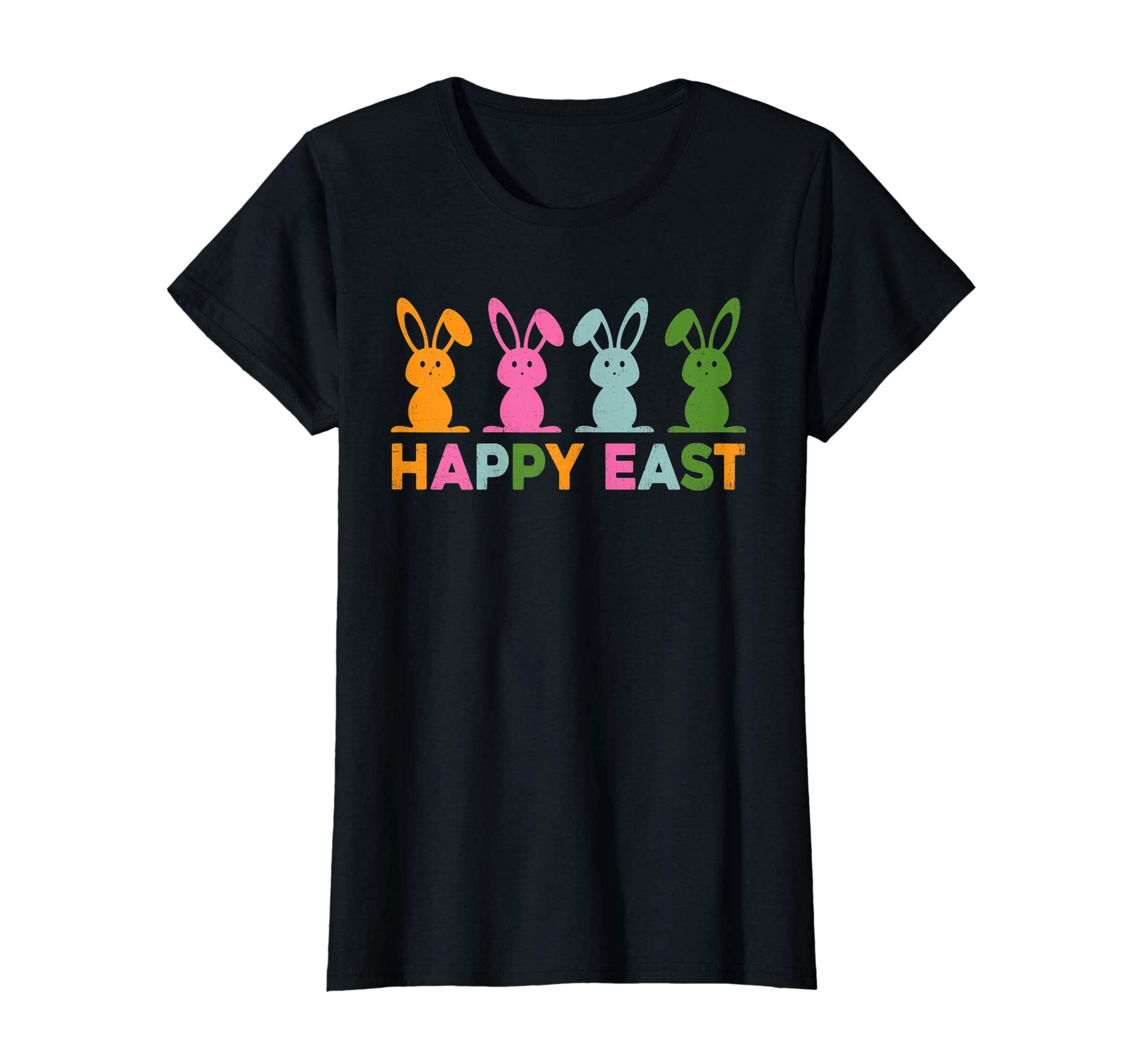 Happy Easter Shirt Colorful Bunny Eggs Gift TShirt