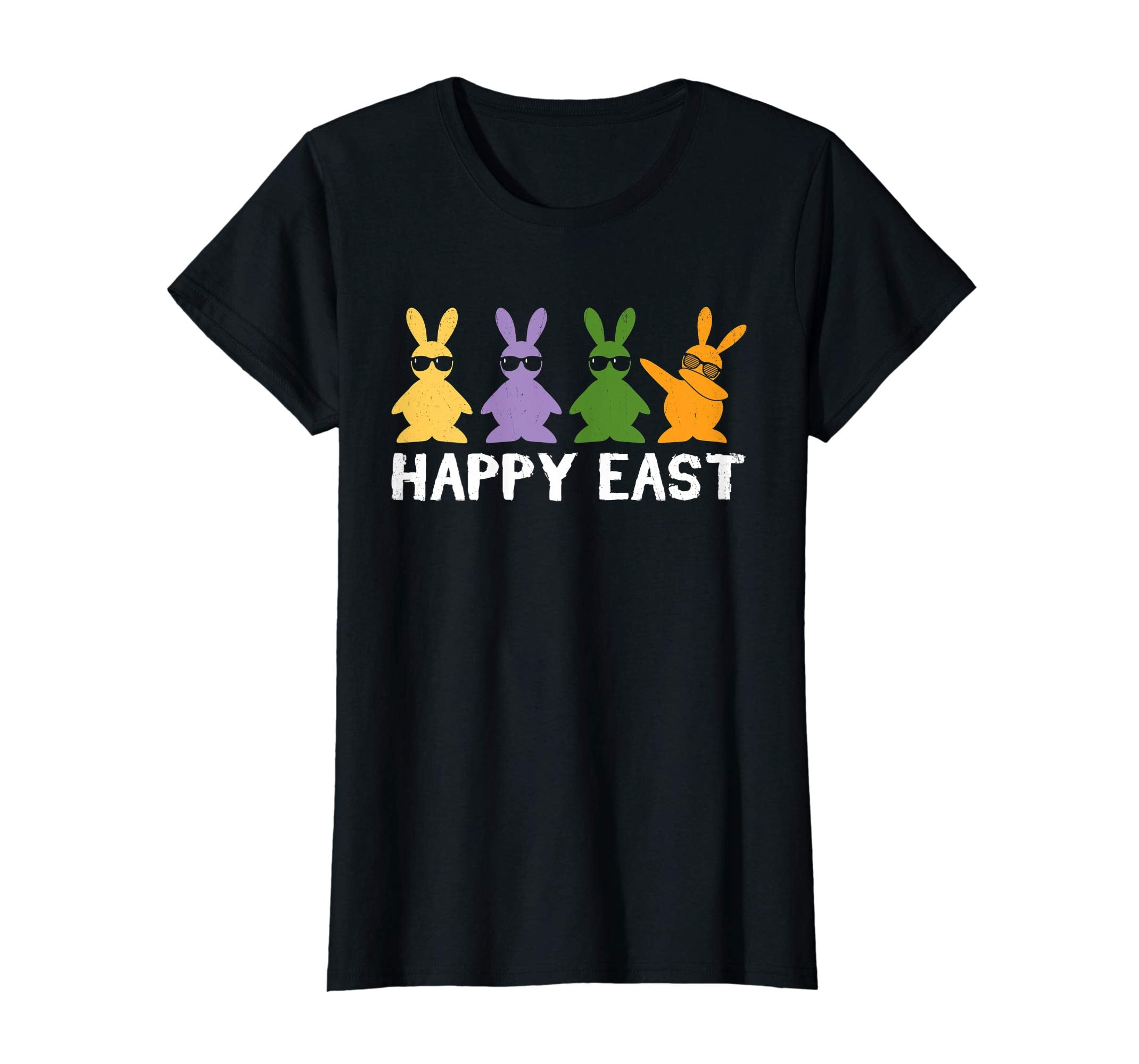 Happy Easter Shirt Colorful Bunny Eggs Gift TShirt